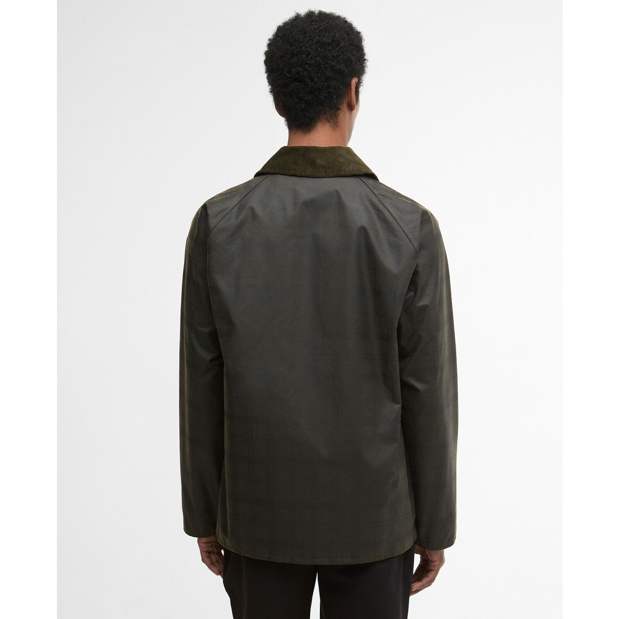 Product image 4 of 8 of Barbour Men's Tartan Ambleside Wax Jacket - Archive Olive Tartan