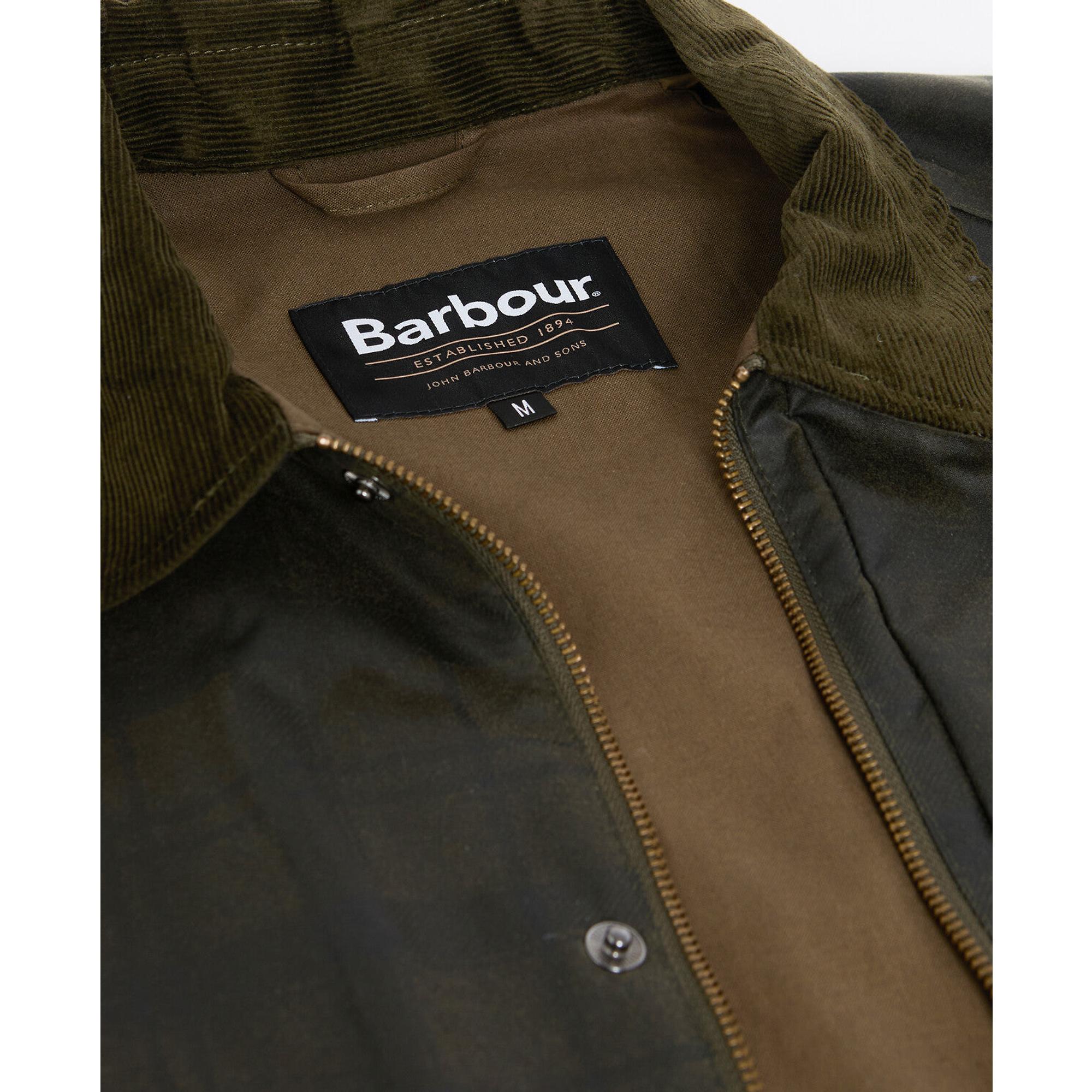 Product image 8 of 8 of Barbour Men's Tartan Ambleside Wax Jacket - Archive Olive Tartan
