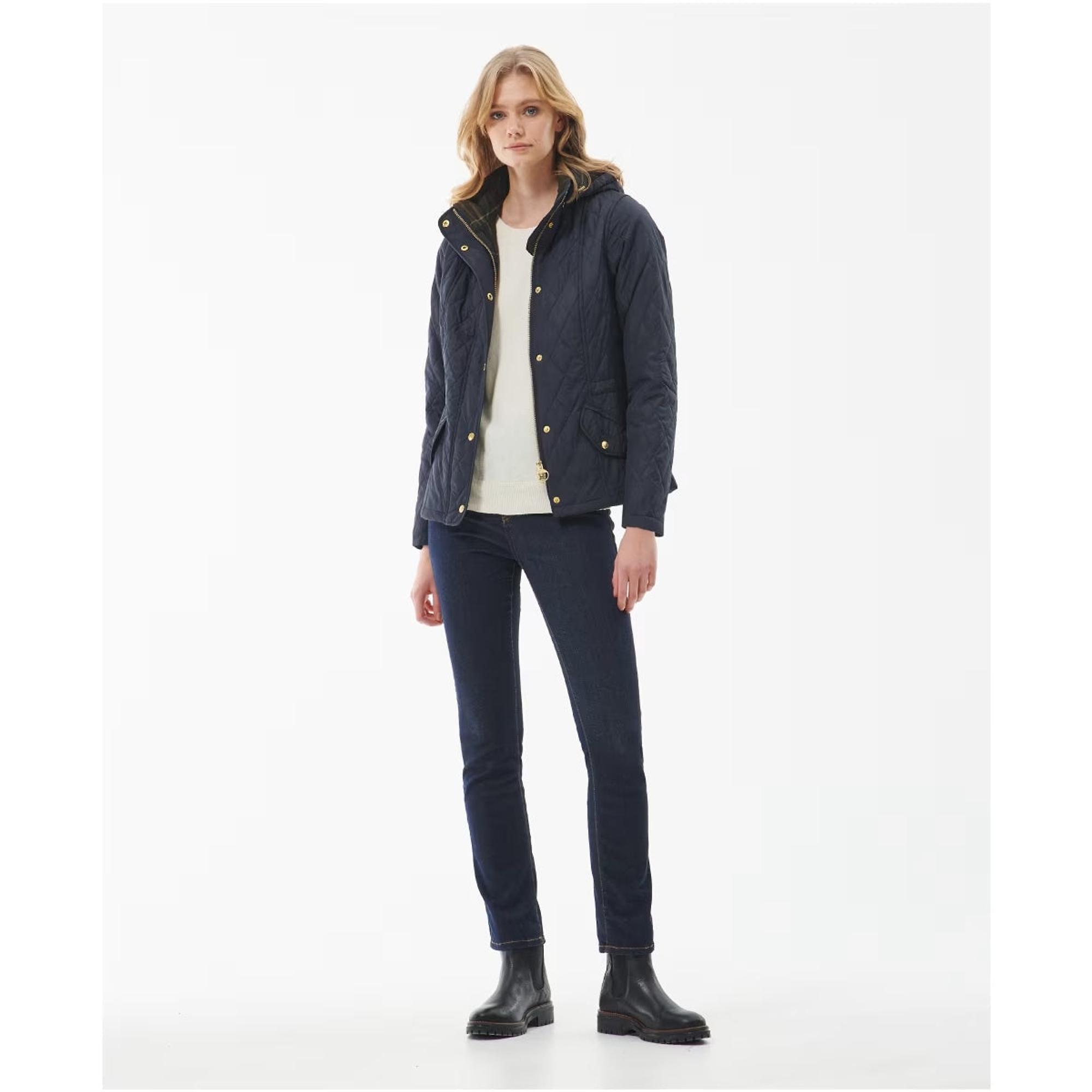 Product image 3 of 4 of Barbour Women's Millfire Quilted Jacket - Navy