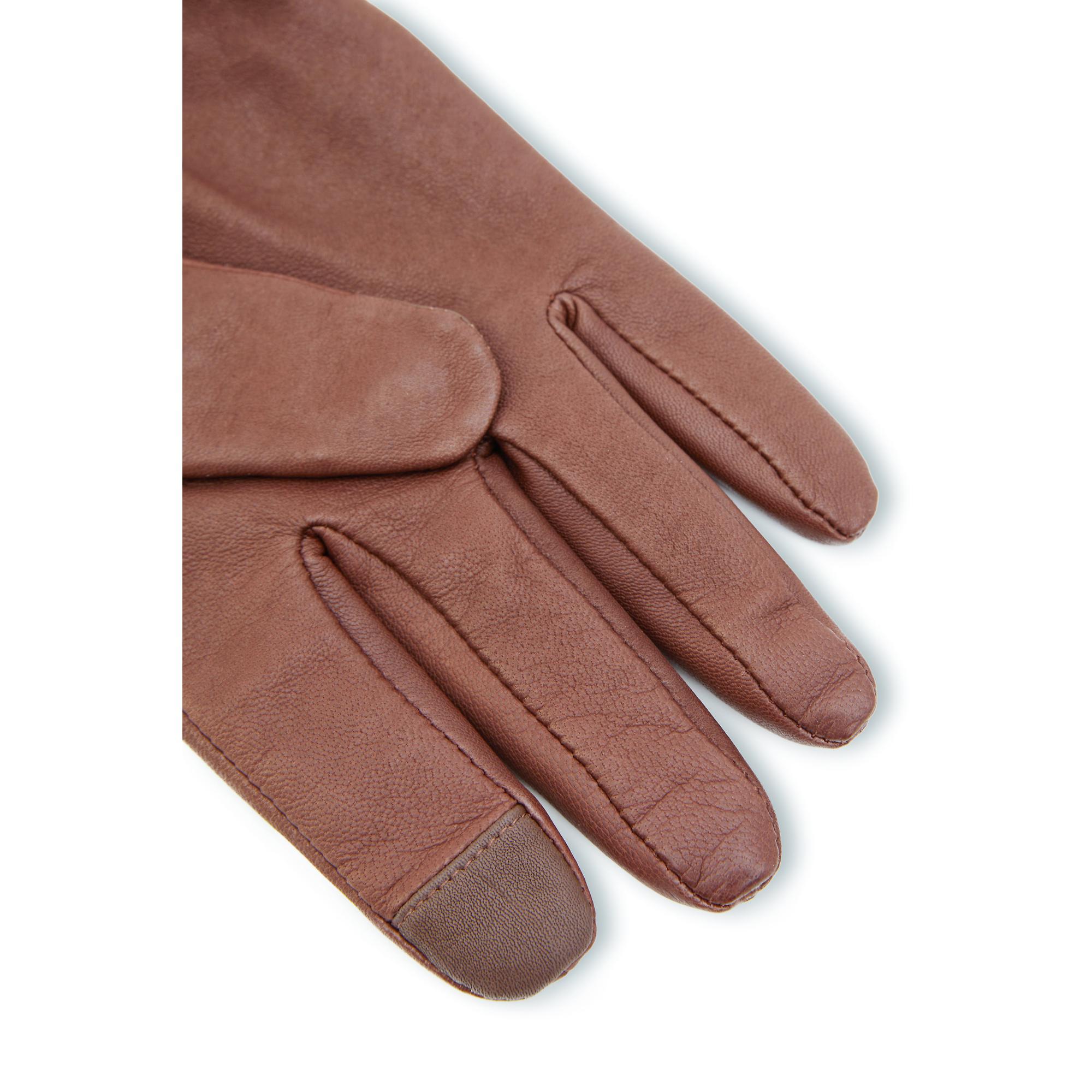 Product image 3 of 3 of Holland Cooper Women's Monogram Leather Gloves - Tan