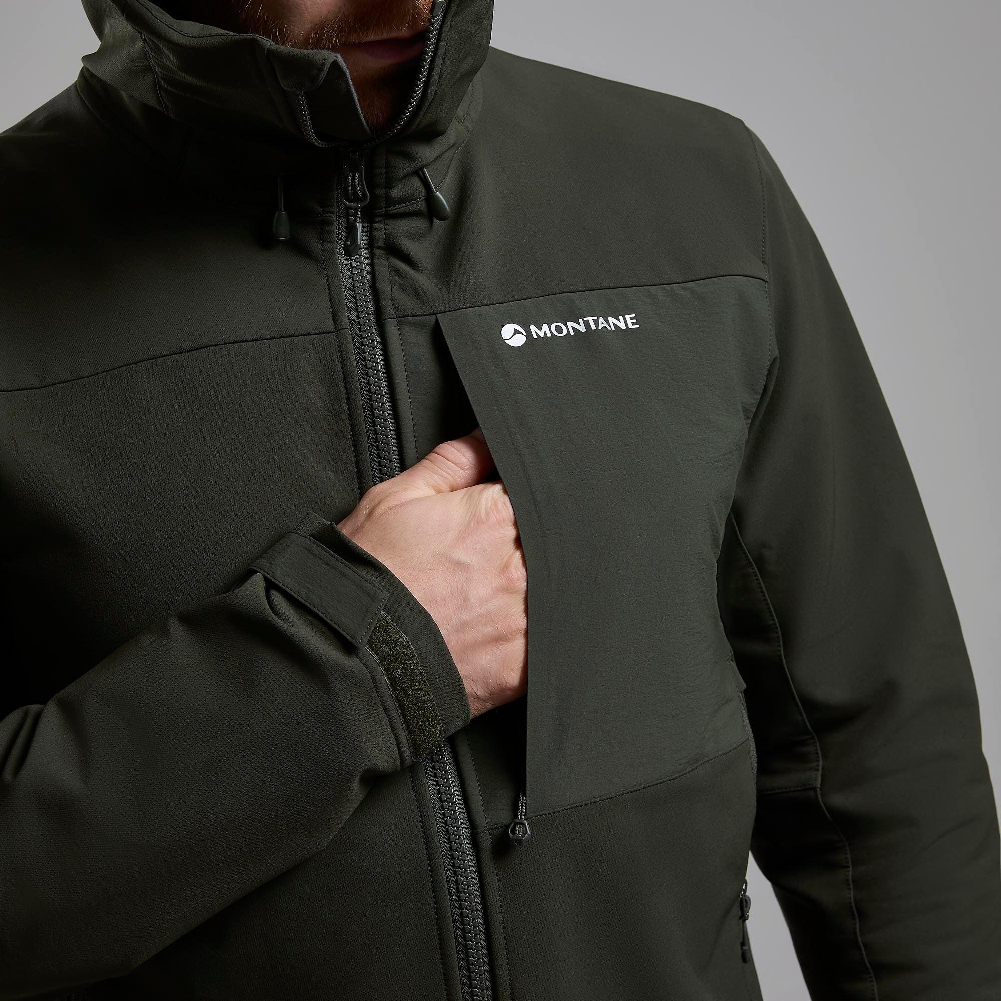 Product image 5 of 8 of Montane Men's Tenacity XT Hooded Softshell Jacket - Oak Green