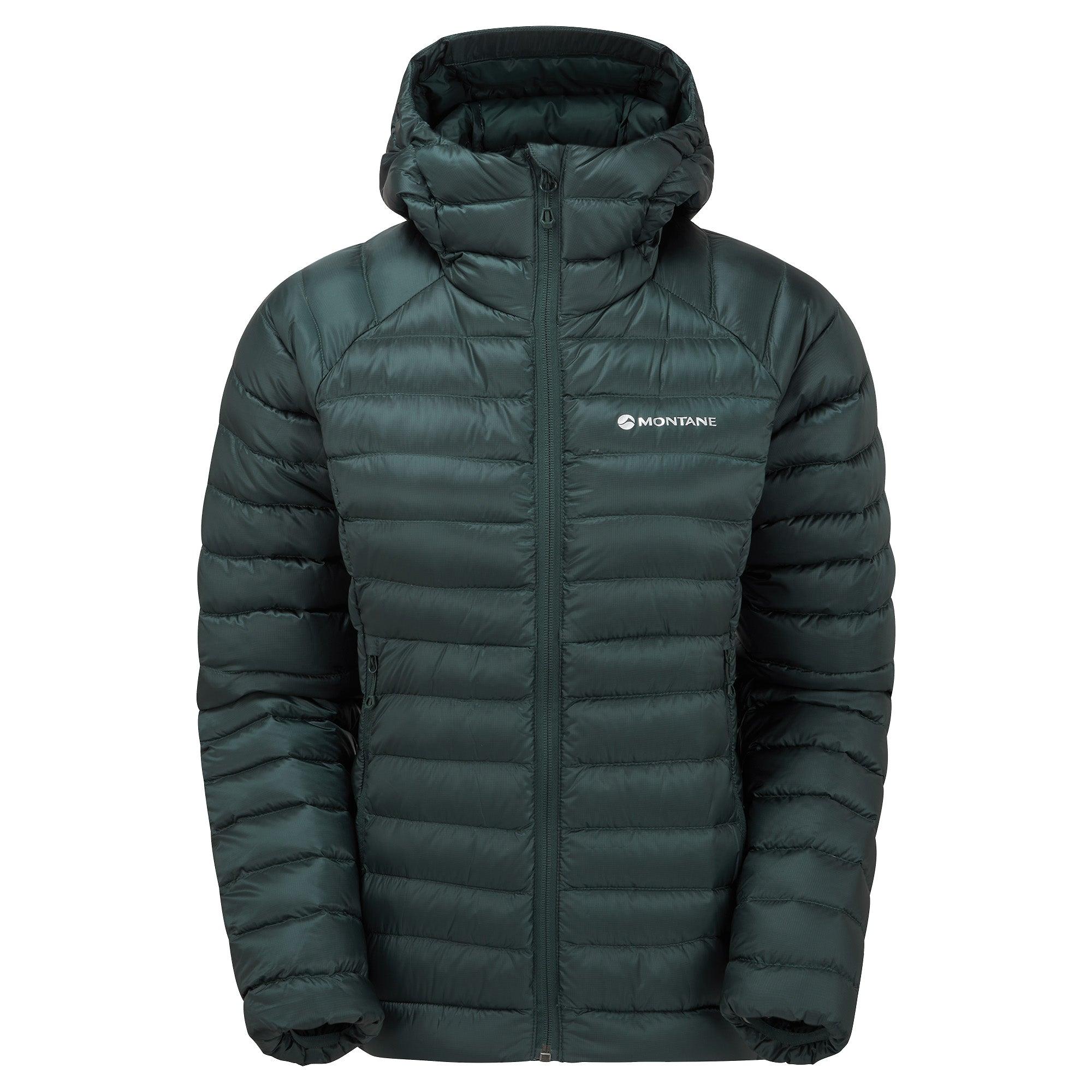 Product image 1 of 9 of Montane Women's Anti-Freeze Hooded Down Jacket - Deep Forest