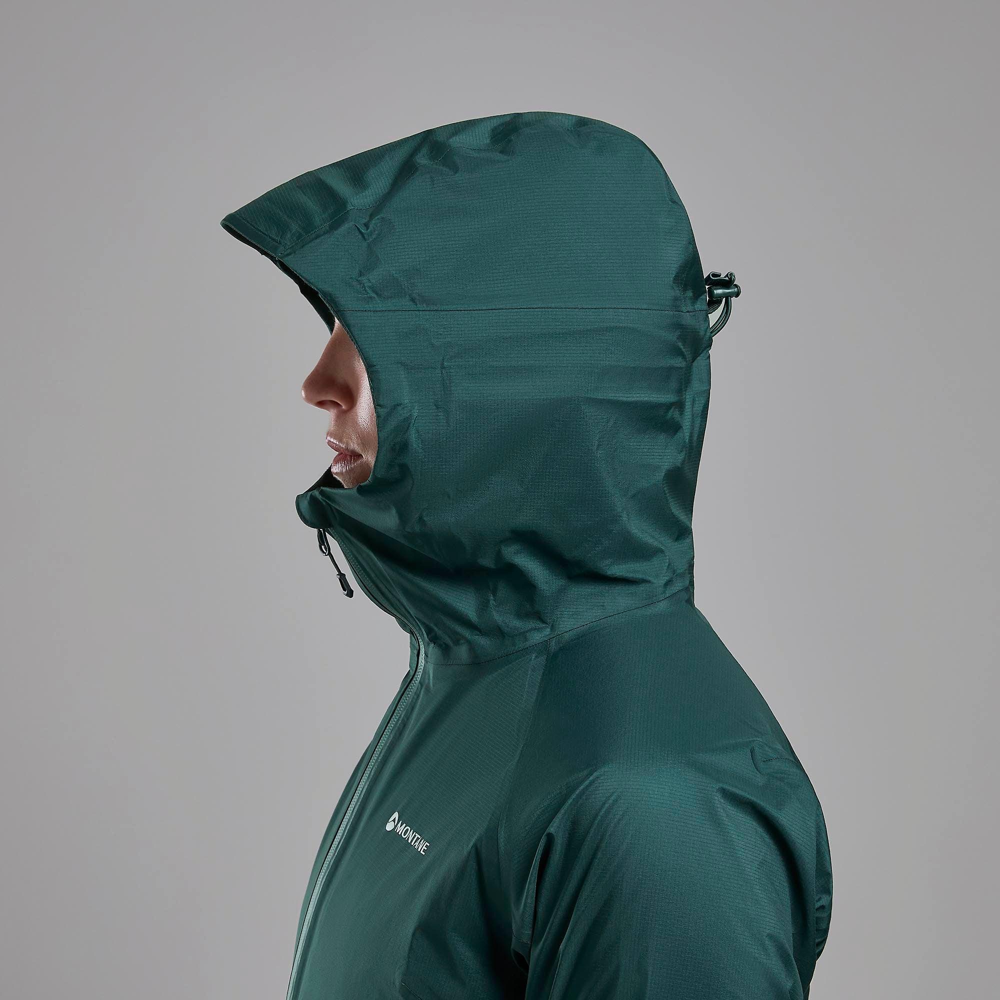 Product image 7 of 9 of Montane Women's Cetus Lite Waterproof Jacket - Deep Forest