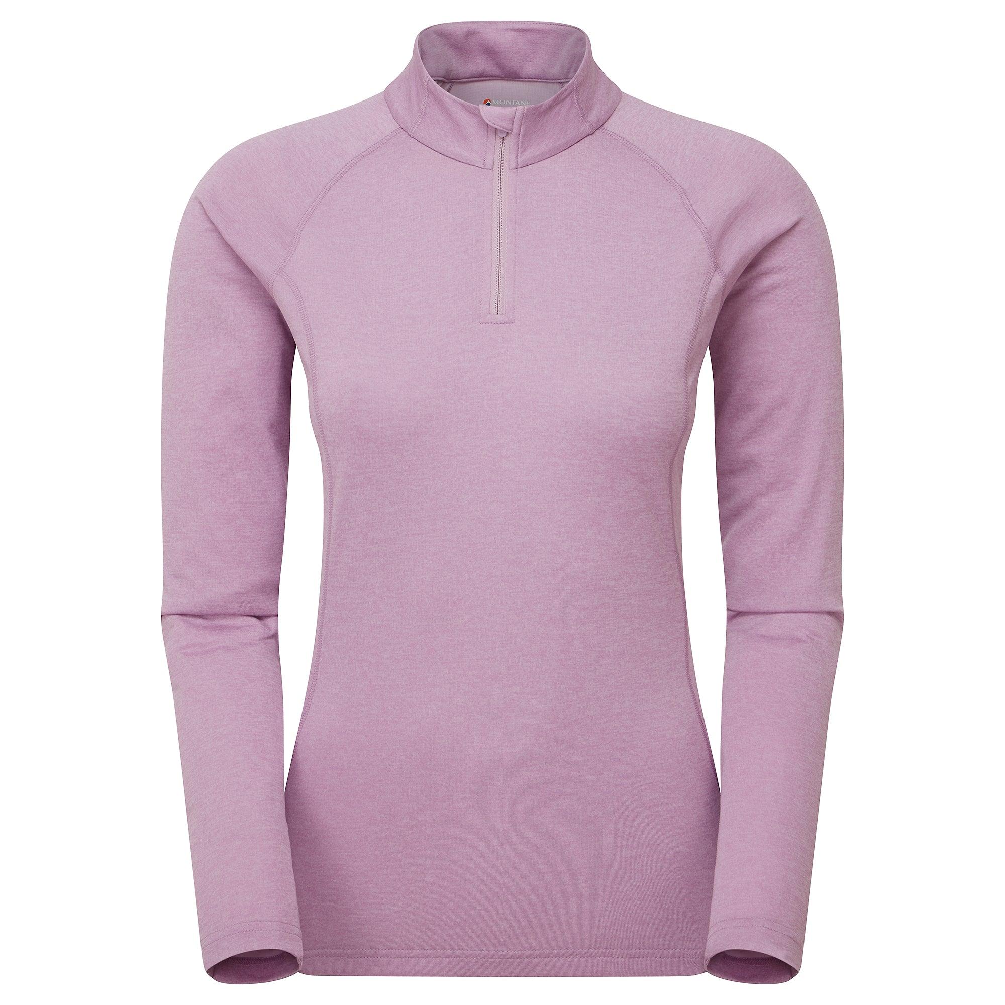 Product image 1 of 3 of Montane Women's Dart Zip Neck Long Sleeved Baselayer - Allium
