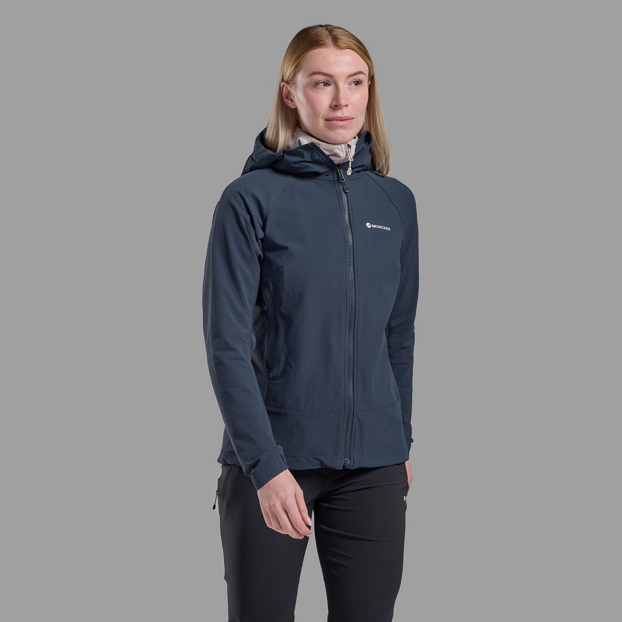 Product image 2 of 8 of Montane Women's Tenacity Hooded Softshell Jacket - Eclipse Blue