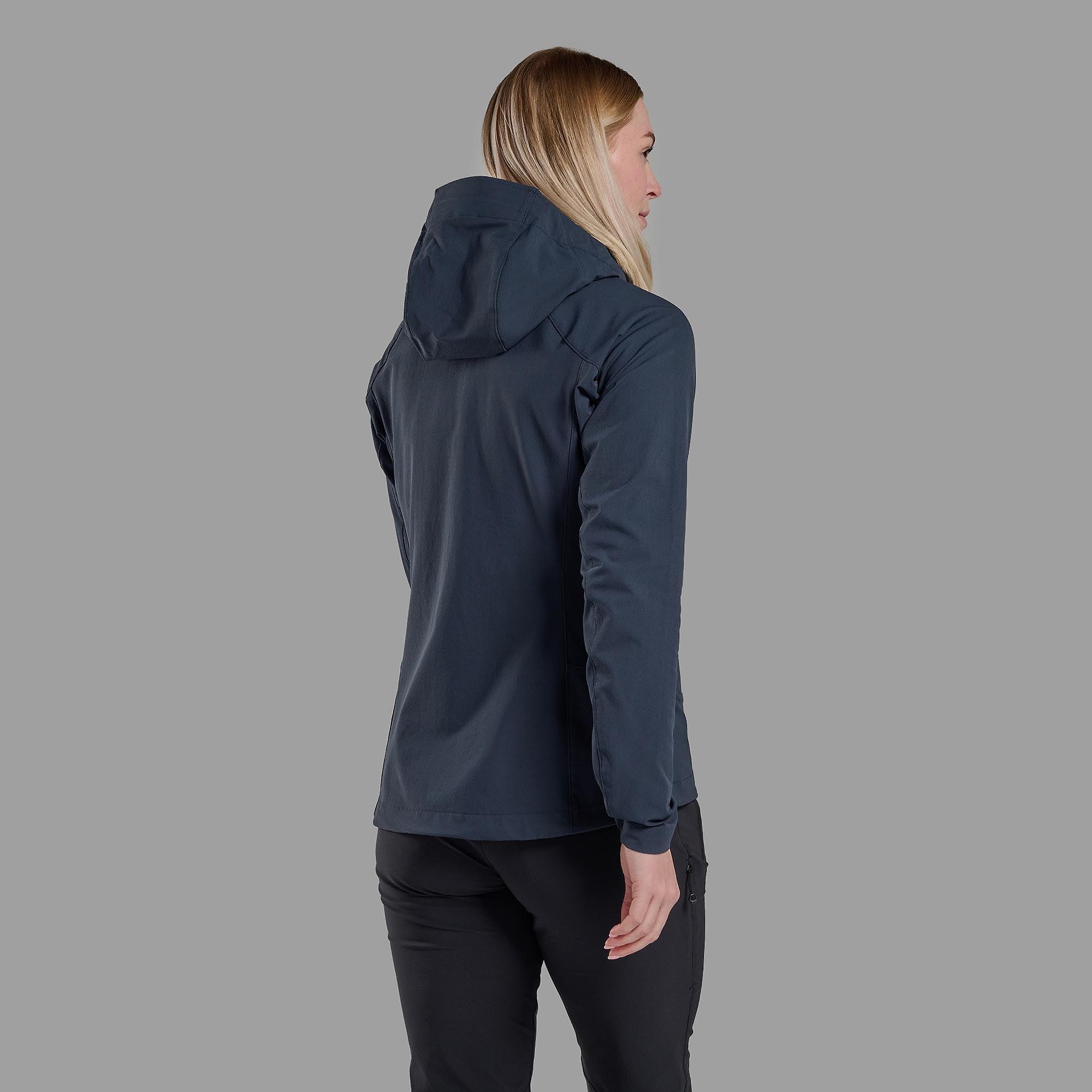 Product image 3 of 8 of Montane Women's Tenacity Hooded Softshell Jacket - Eclipse Blue