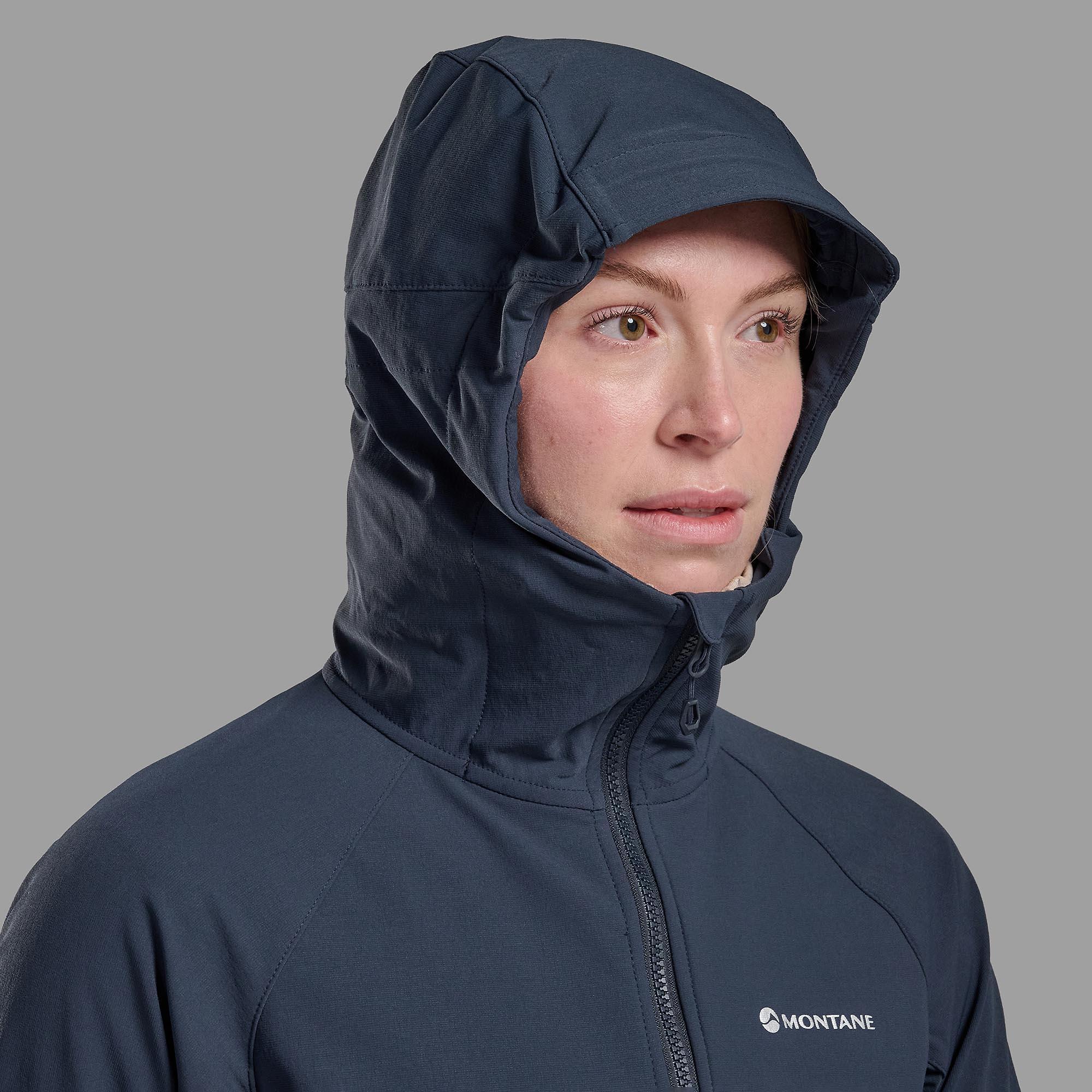 Product image 5 of 8 of Montane Women's Tenacity Hooded Softshell Jacket - Eclipse Blue