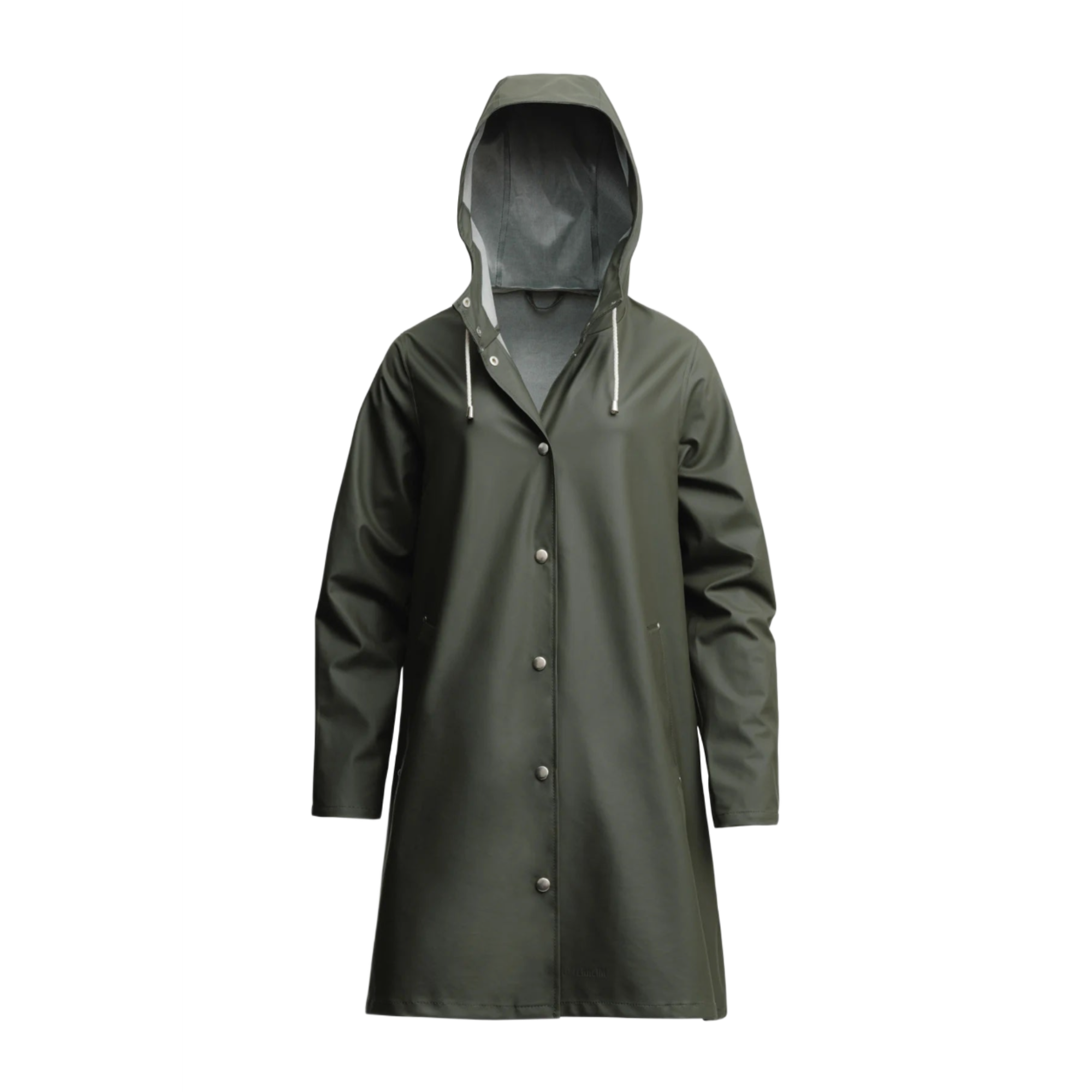 Product image 1 of 12 of Stutterheim Women's Mosebacke Lightweight Raincoat - Green