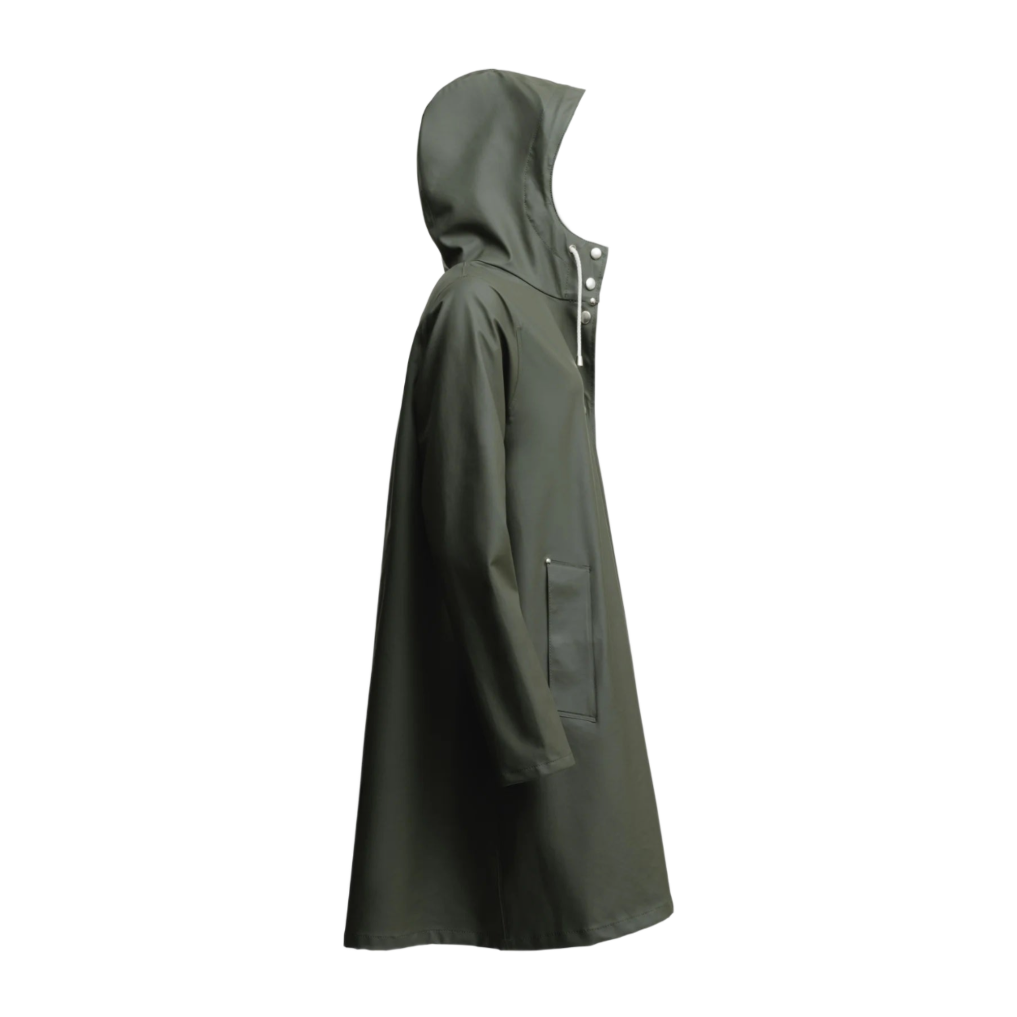 Product image 2 of 12 of Stutterheim Women's Mosebacke Lightweight Raincoat - Green