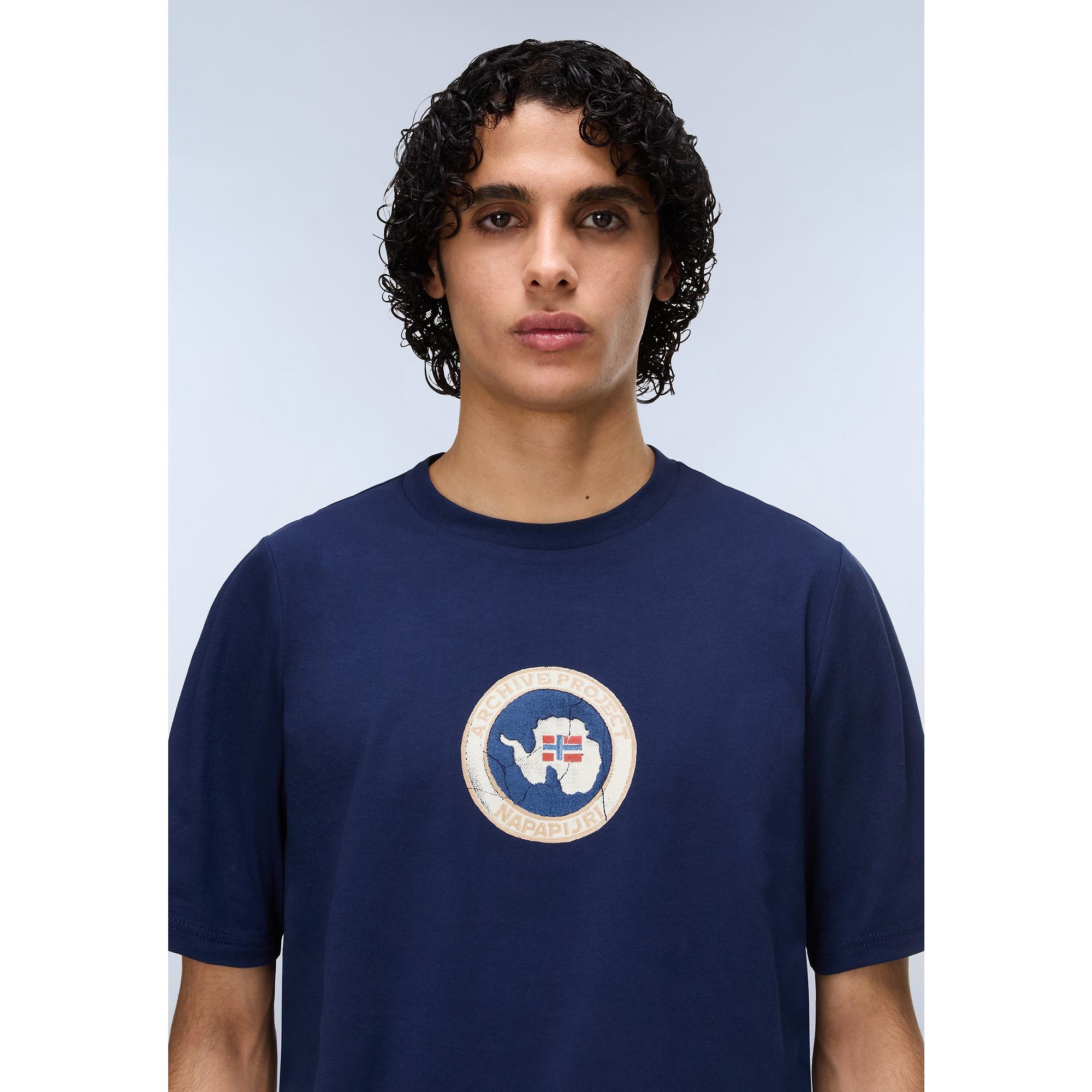 Product image 2 of 6 of Napapijri Men's Phos T-Shirt - Naval Arcade