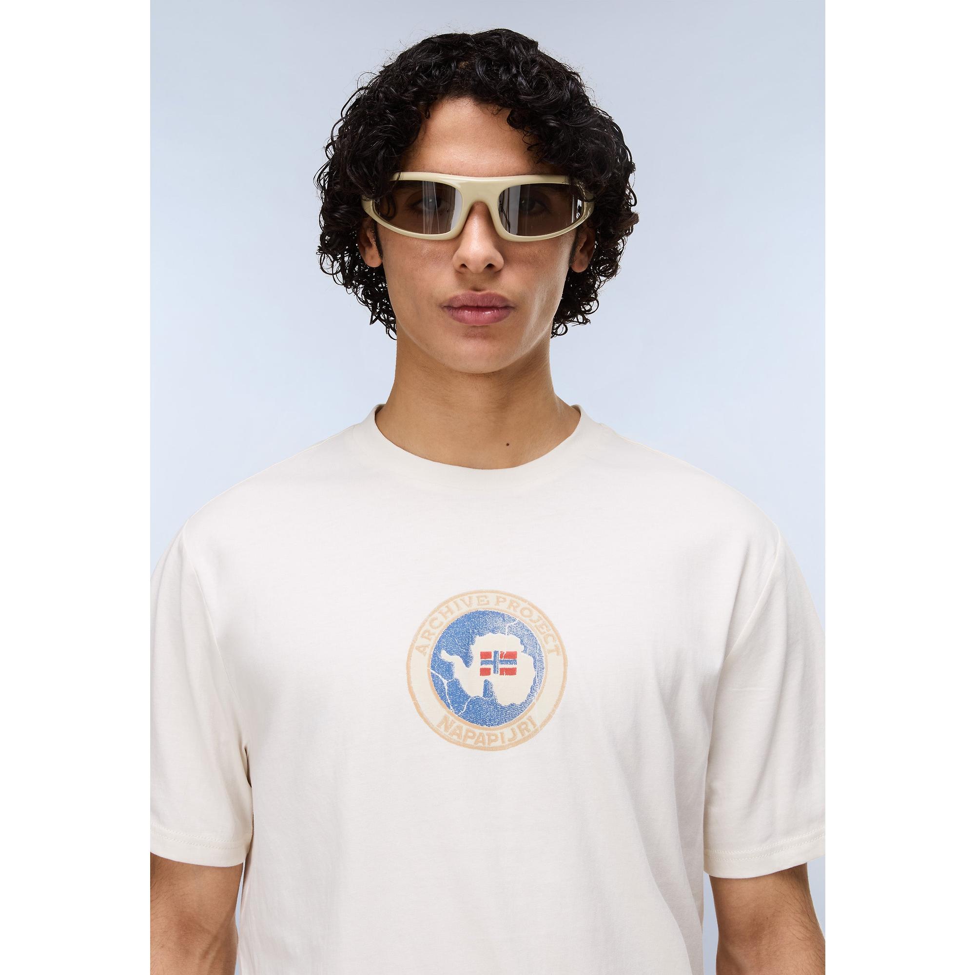 Product image 2 of 7 of Napapijri Men's Phos T-Shirt - White Whisper