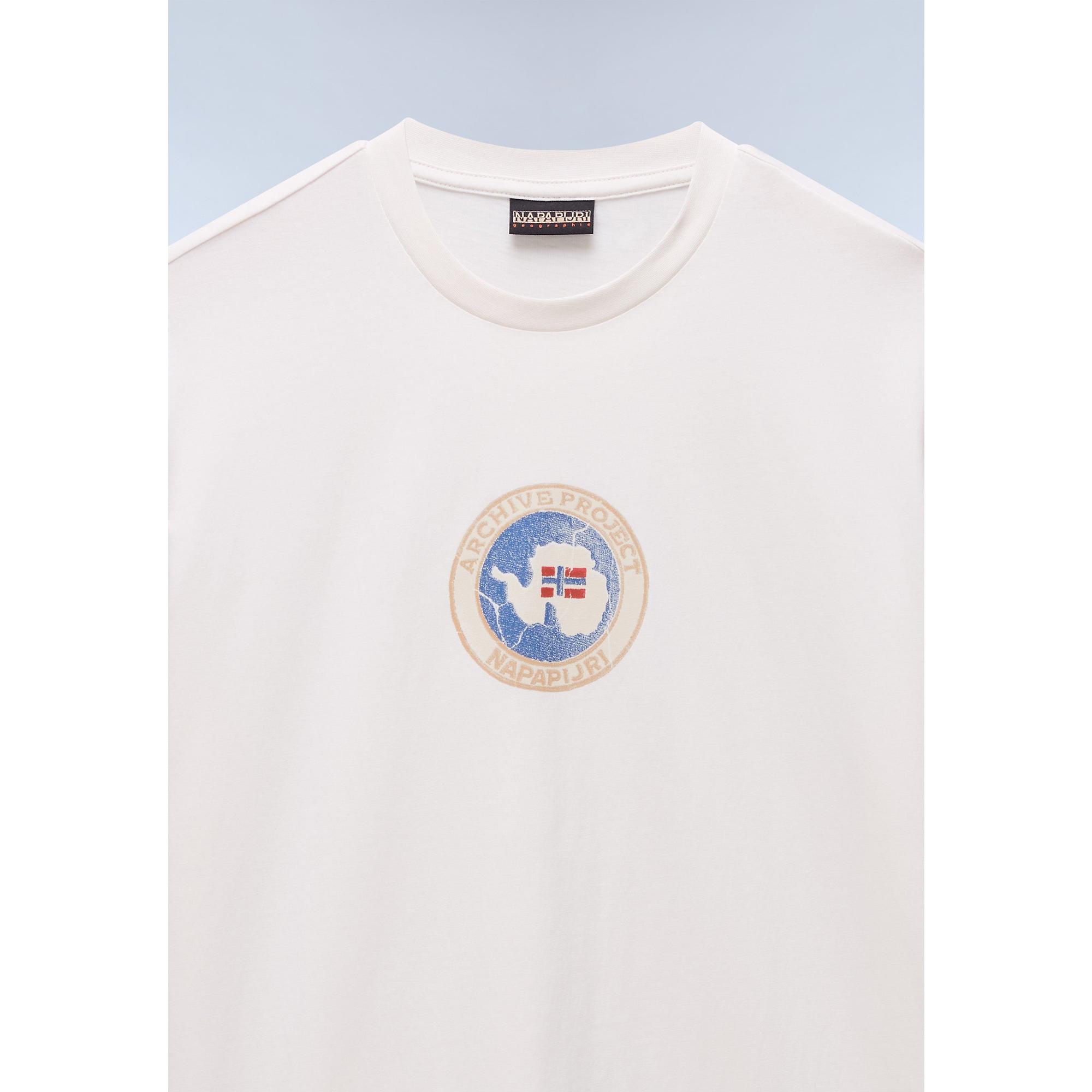 Product image 7 of 7 of Napapijri Men's Phos T-Shirt - White Whisper