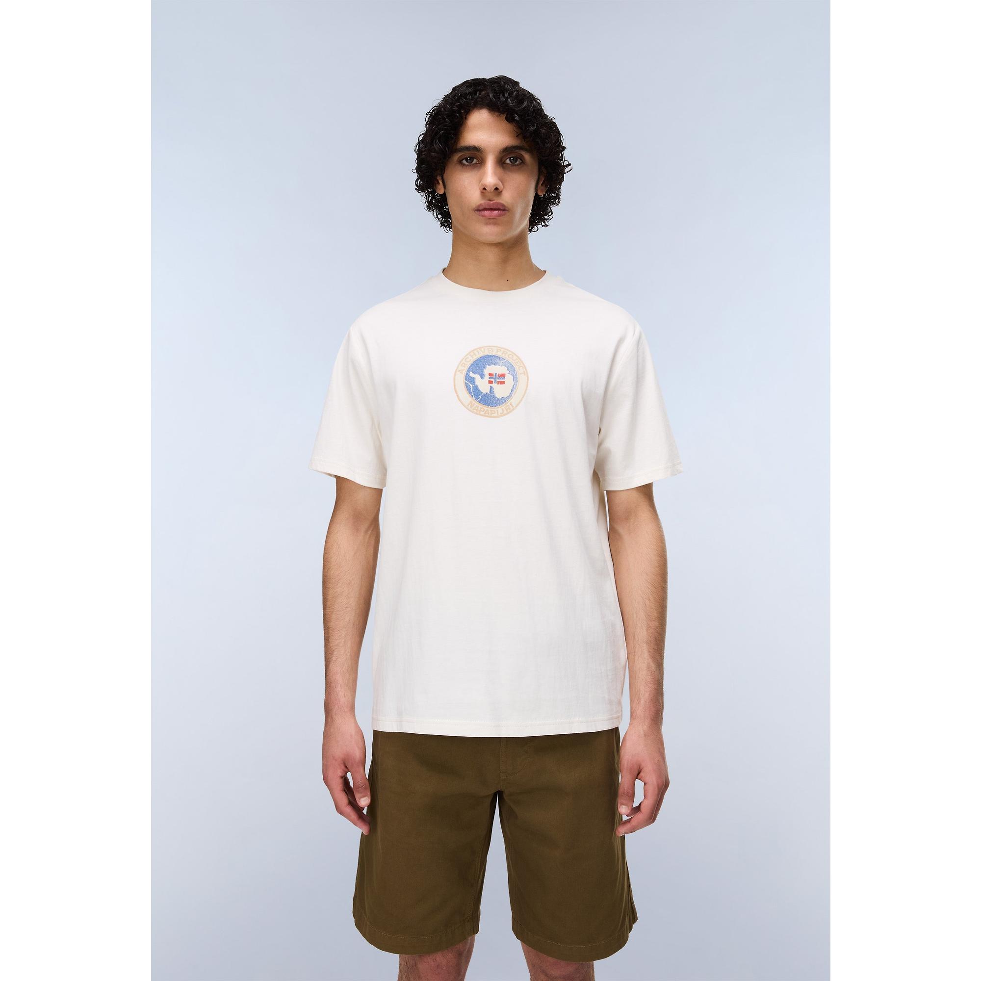 Product image 4 of 7 of Napapijri Men's Phos T-Shirt - White Whisper
