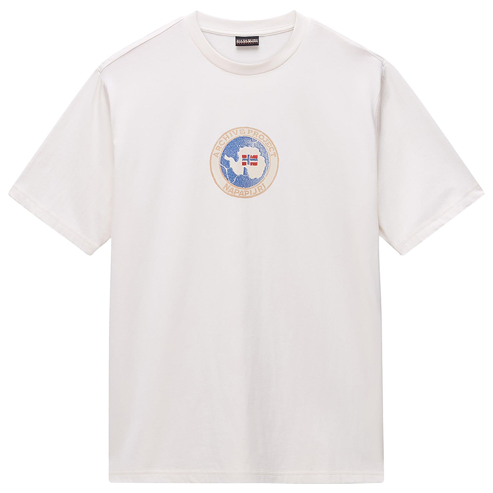 Product image 1 of 7 of Napapijri Men's Phos T-Shirt - White Whisper