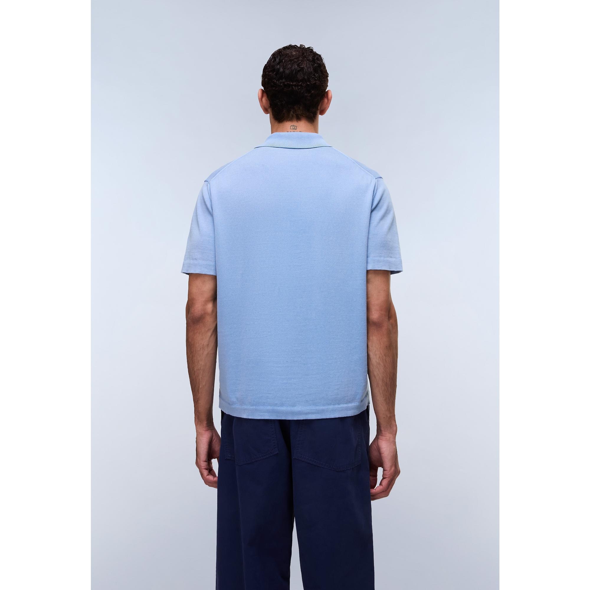 Product image 5 of 6 of Napapijri Men's Hudson Polo Short Sleeve Jumper - Blue Jasper