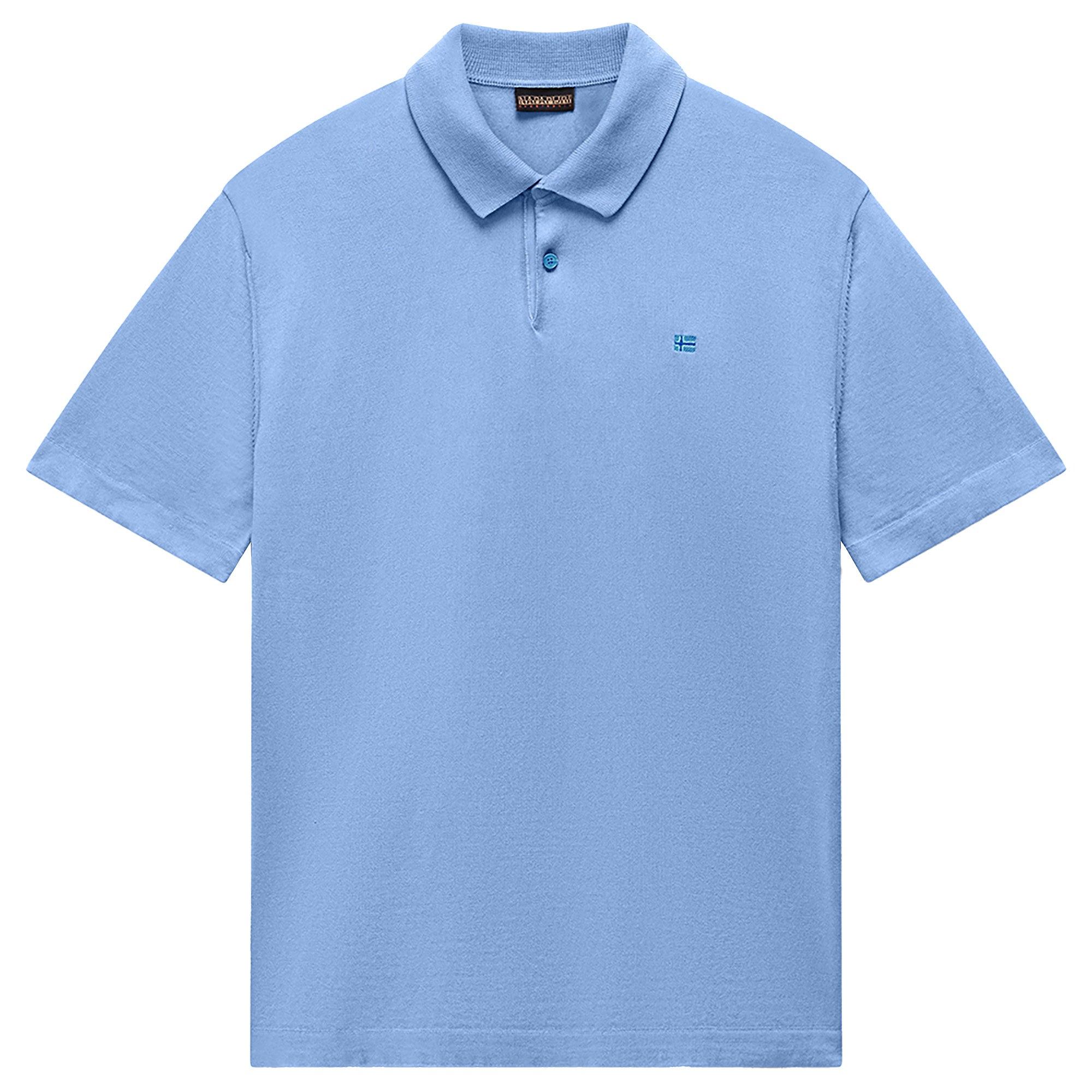 Product image 1 of 6 of Napapijri Men's Hudson Polo Short Sleeve Jumper - Blue Jasper