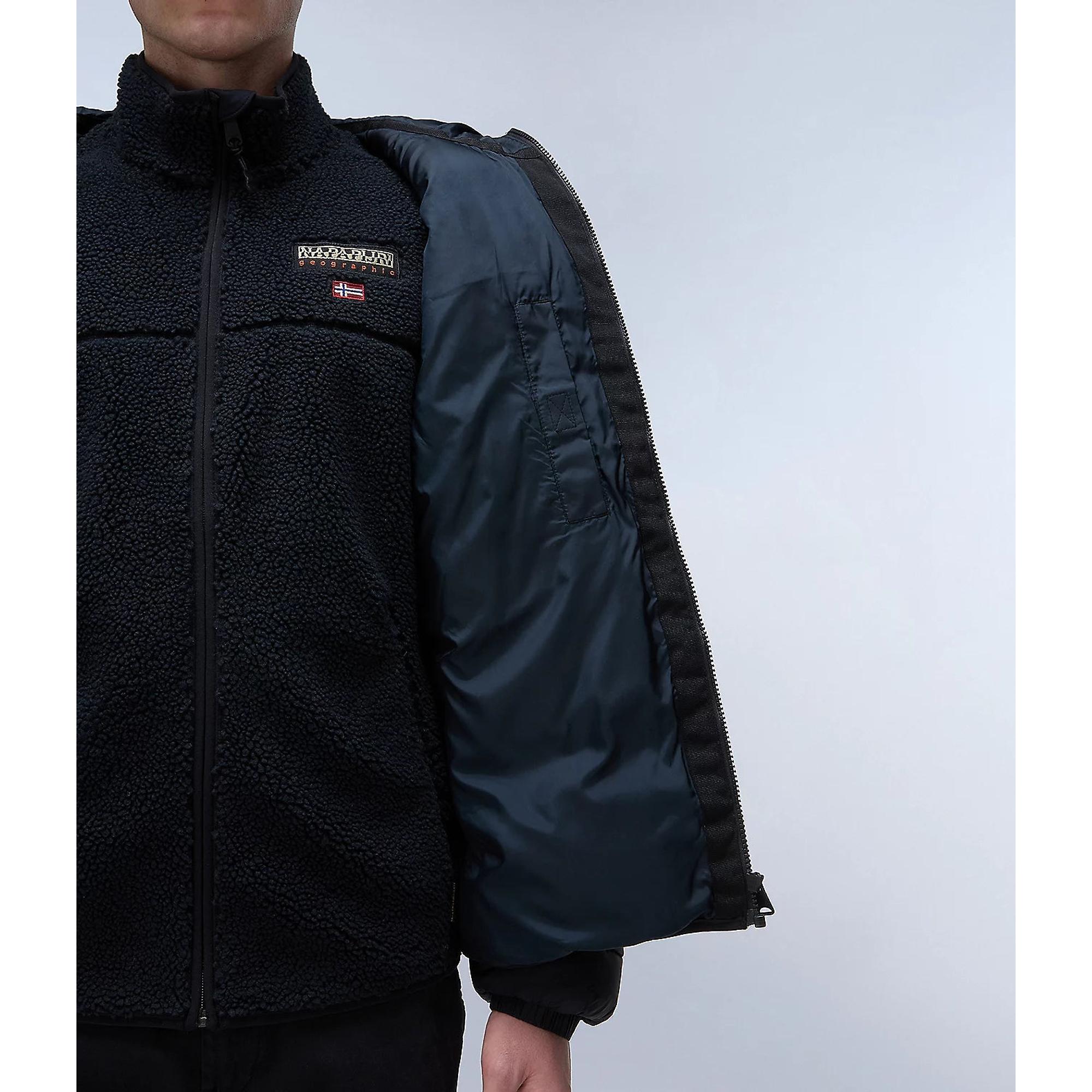 Product image 6 of 7 of Napapijri Men's Suomi Hooded Puffer Jacket - Black