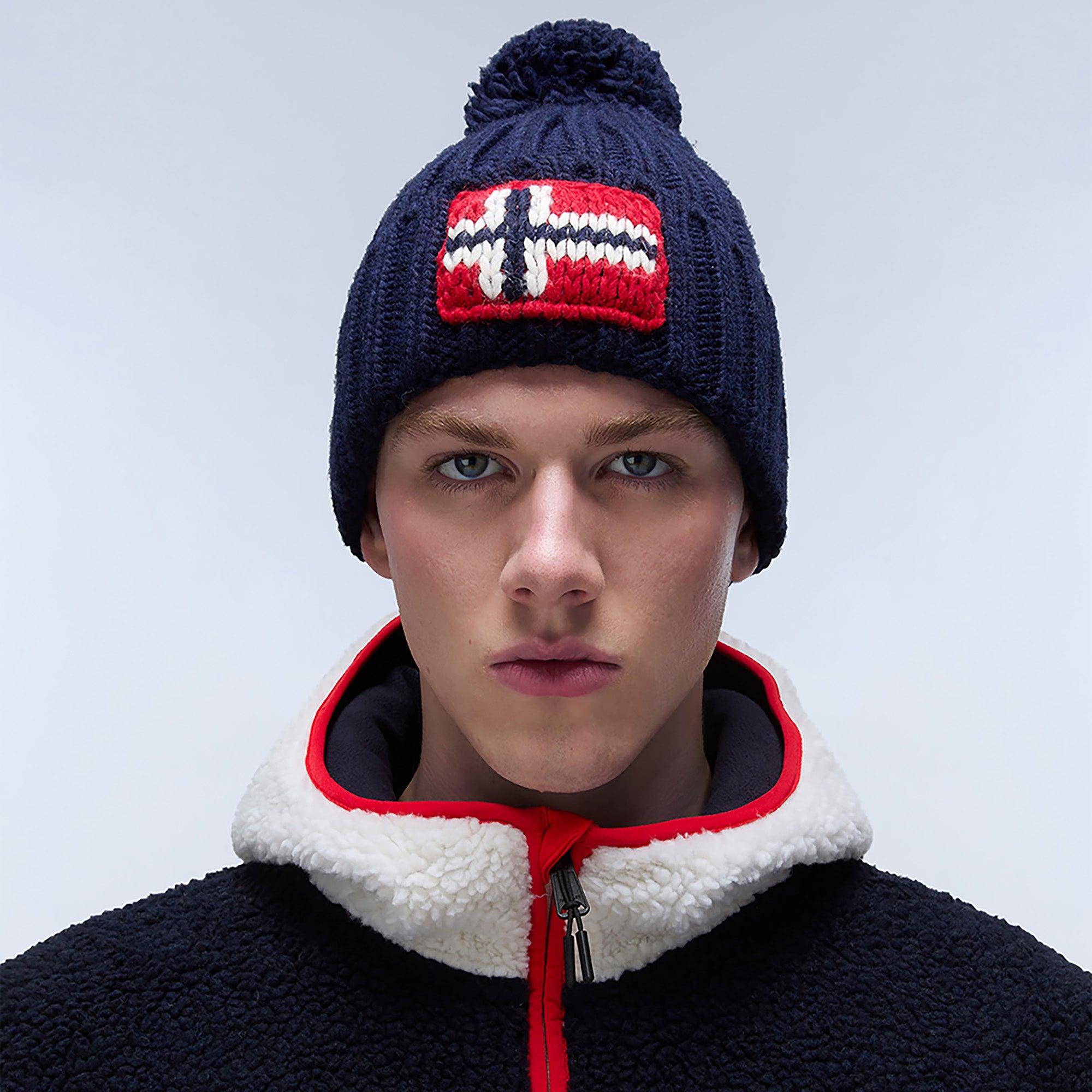 Product image 2 of 4 of Napapijri Men's Semiury Bobble Beanie - Blue Marine