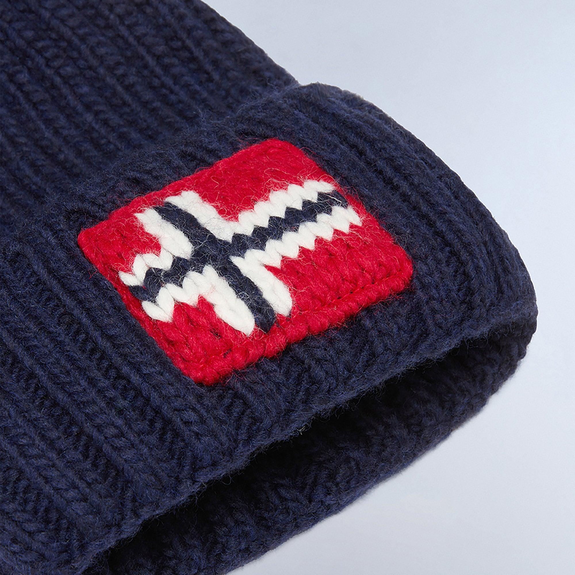 Product image 4 of 4 of Napapijri Men's Semiury Bobble Beanie - Blue Marine