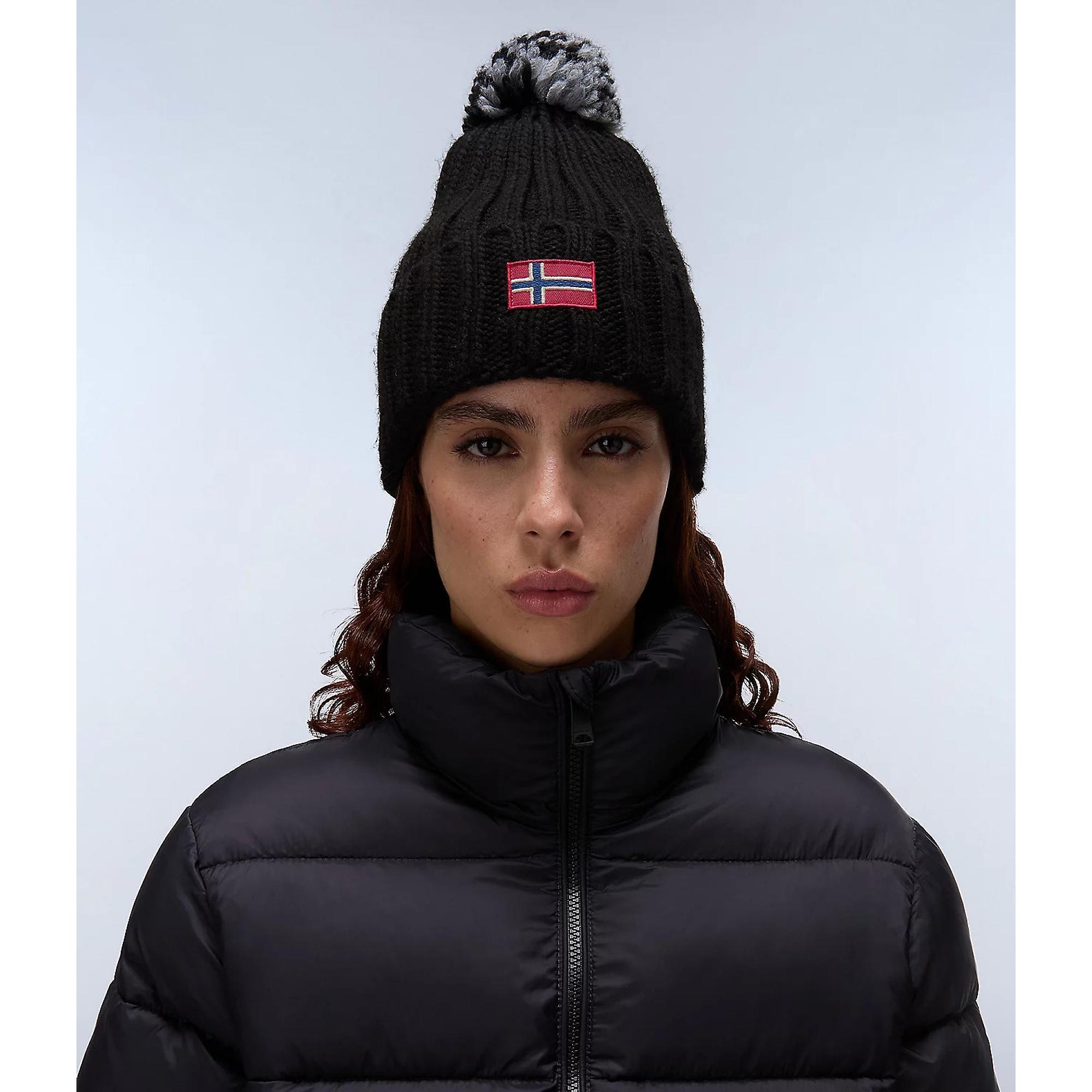 Product image 4 of 4 of Napapijri Semiury Bobble Beanie - Black