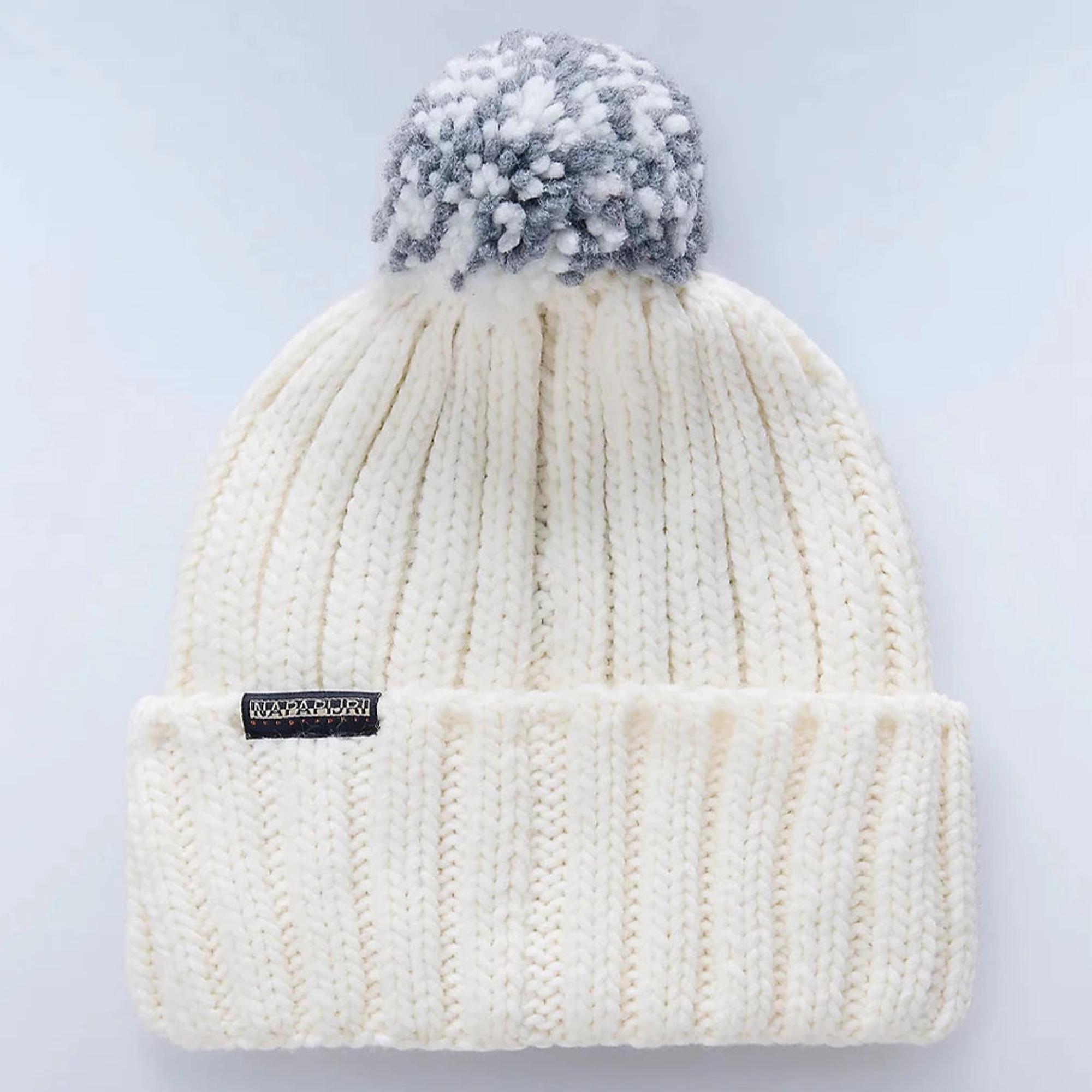 Product image 3 of 4 of Napapijri Women's Semiury Bobble Beanie - White Heron