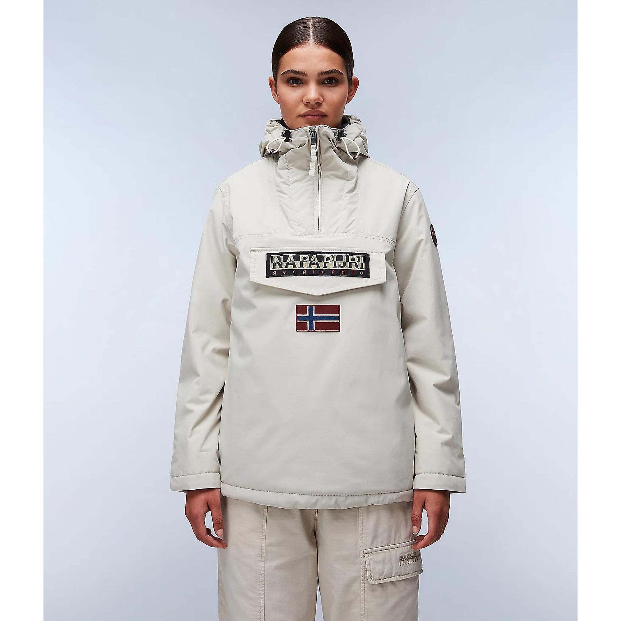 Product image 3 of 8 of Napapijri Women's Rainforest Winter Anorak Jacket - Beige Silver