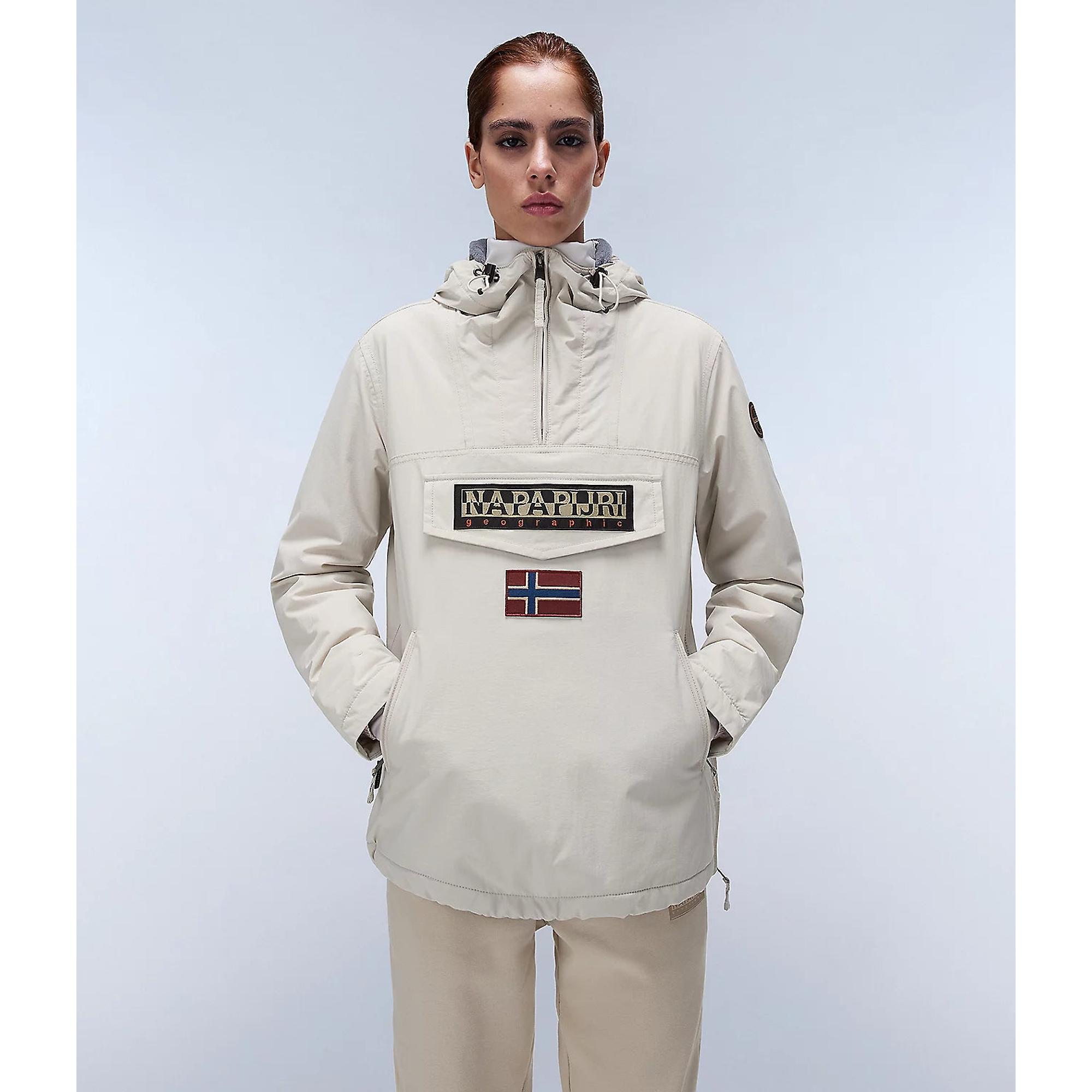 Product image 3 of 10 of Napapijri Women's Rainforest Pocket Anorak Jacket - Beige Silver