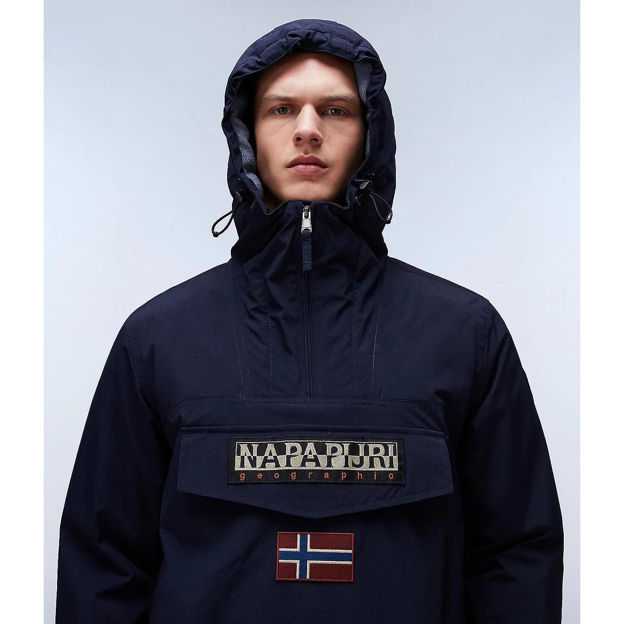 Product image 3 of 10 of Napapijri Men's Rainforest Winter Anorak Jacket - Blue Marine