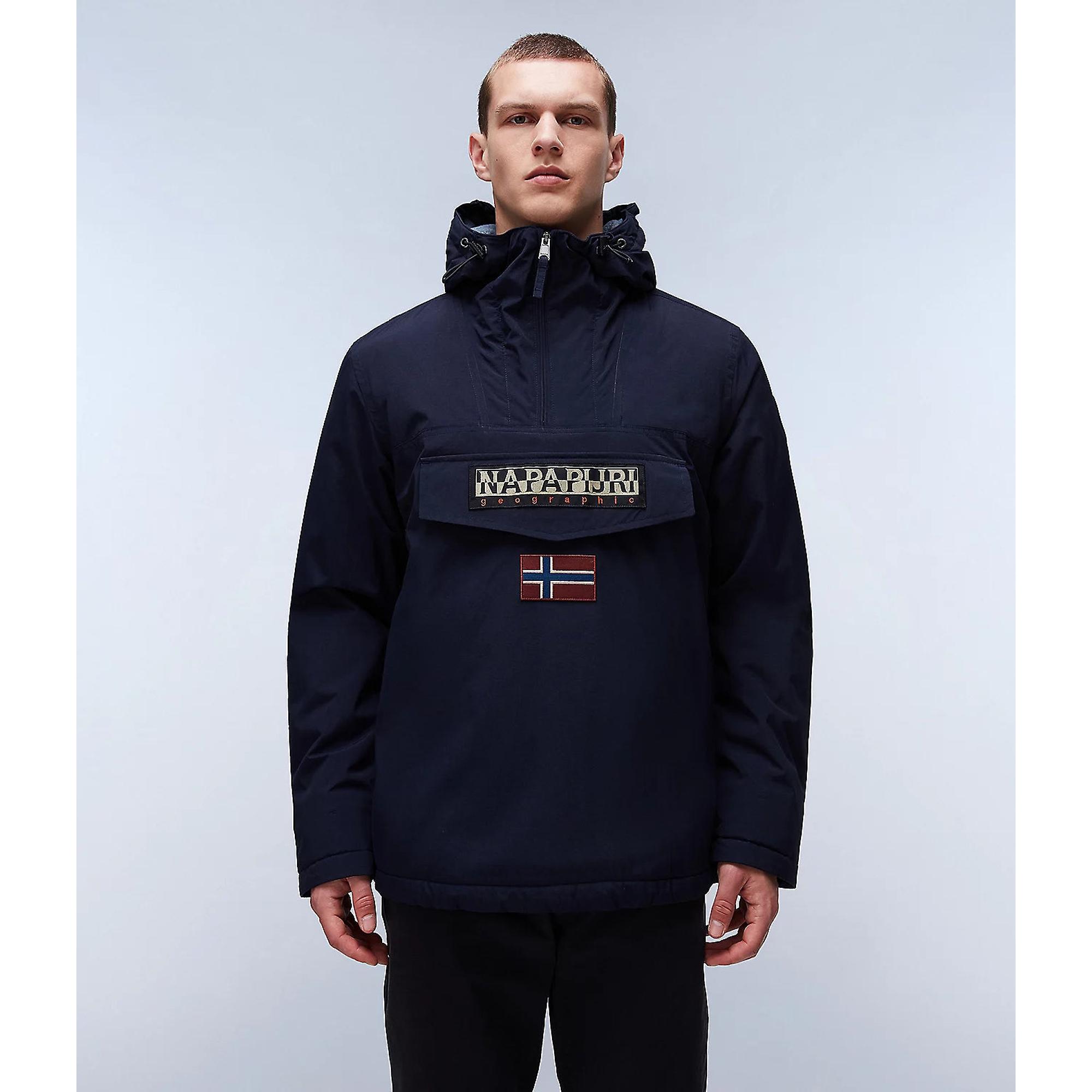 Product image 3 of 10 of Napapijri Rainforest Winter Anorak Jacket - Blue Marine