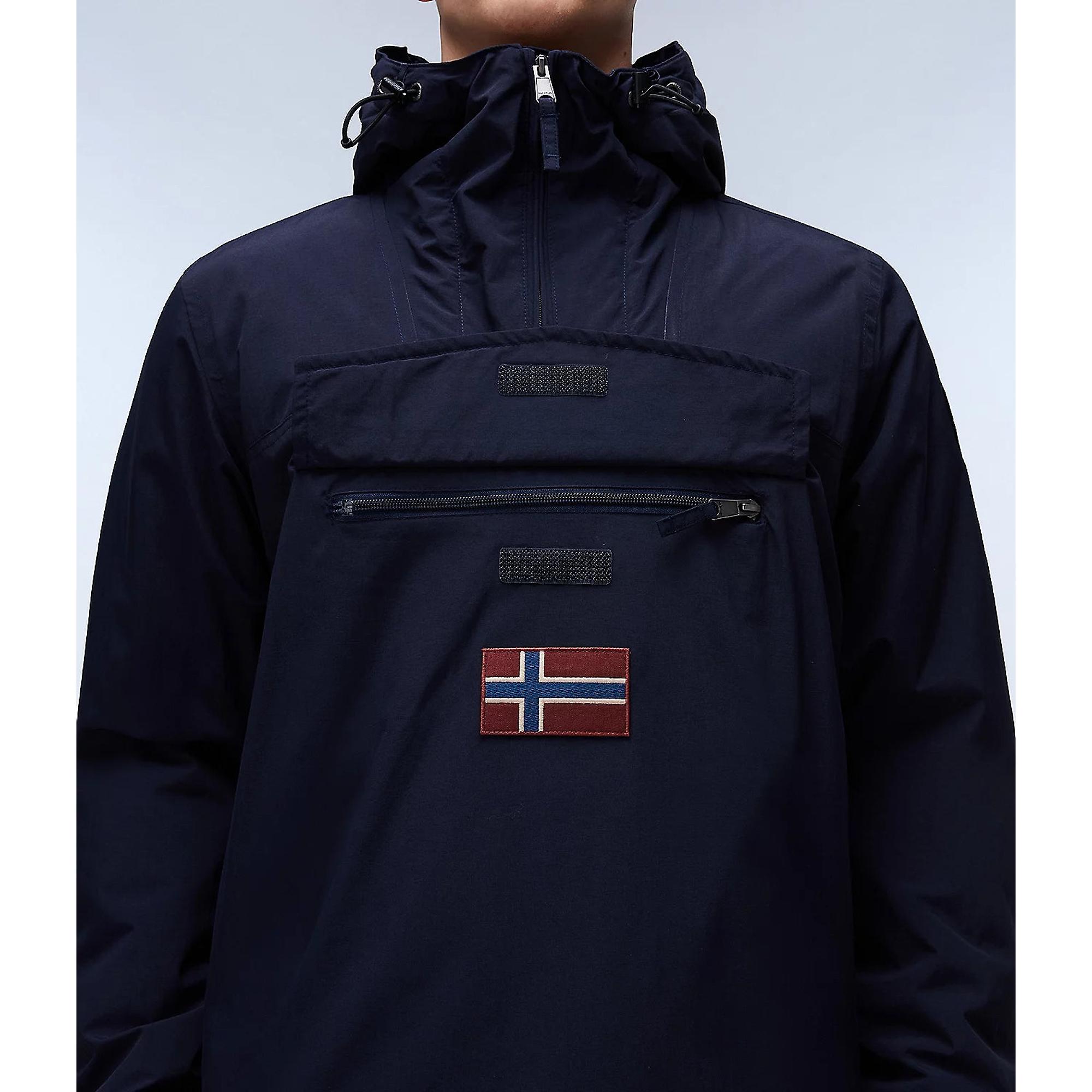 Product image 8 of 10 of Napapijri Rainforest Winter Anorak Jacket - Blue Marine