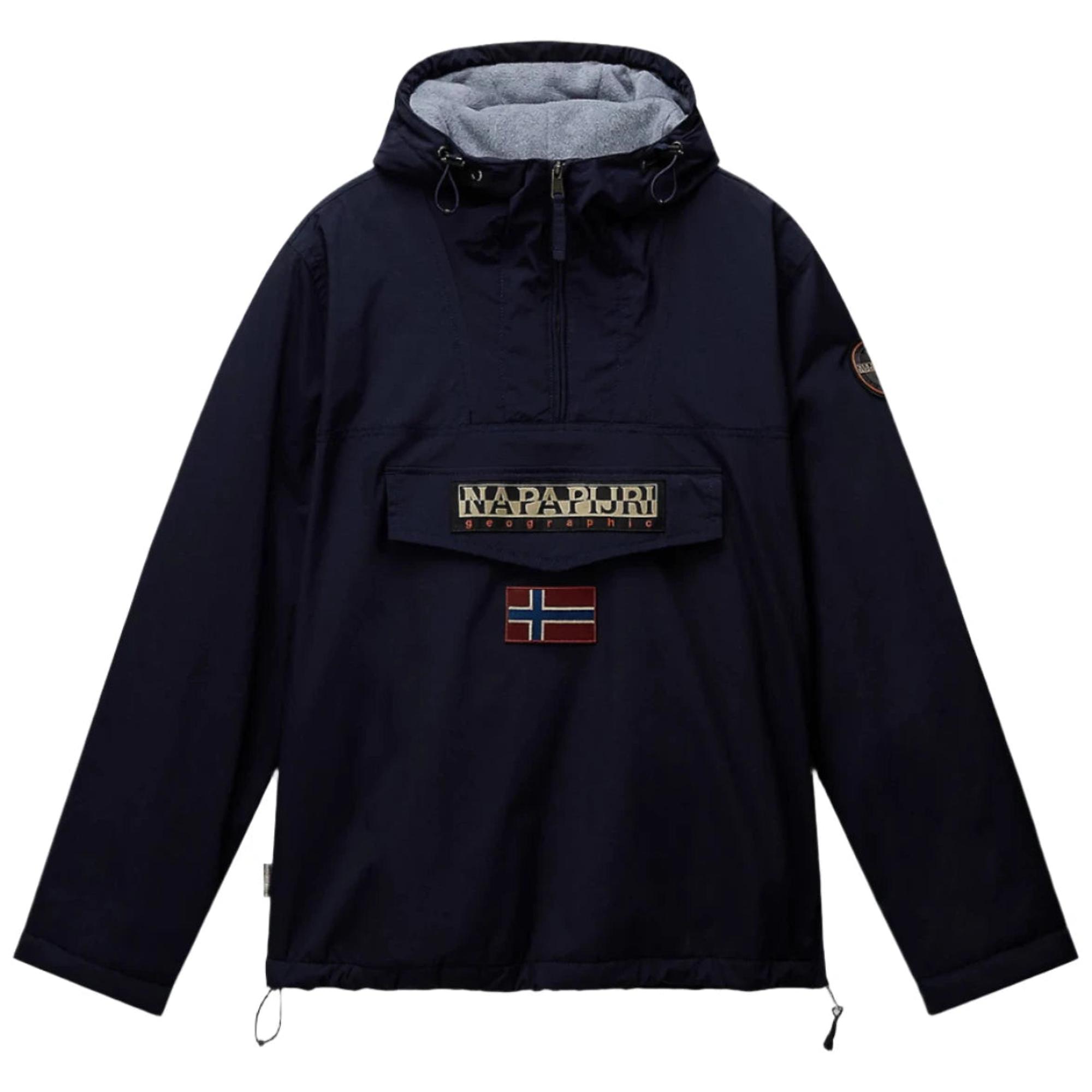 Product image 1 of 10 of Napapijri Men's Rainforest Winter Anorak Jacket - Blue Marine