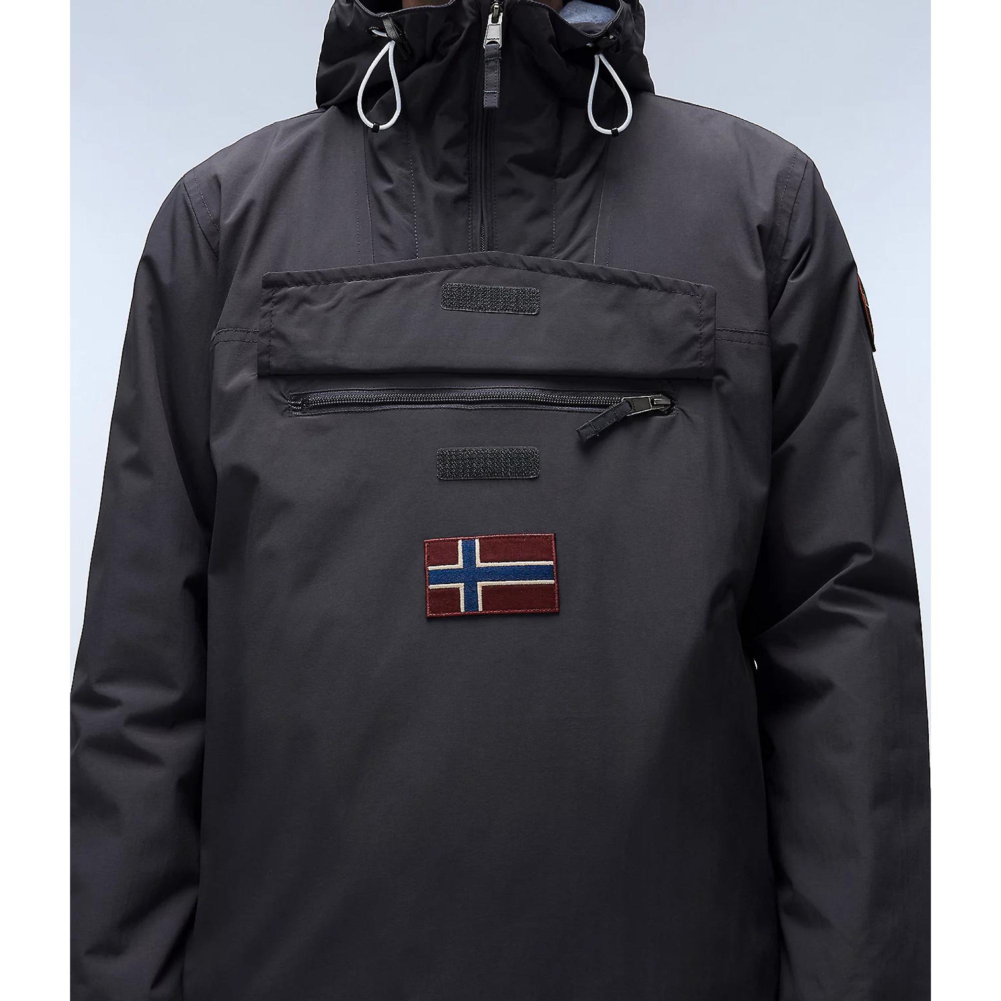 Product image 7 of 10 of Napapijri Men's Rainforest Winter Anorak Jacket - Dark Grey