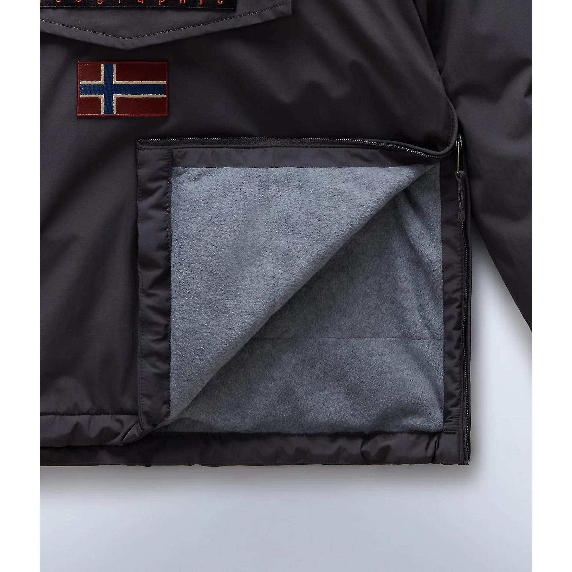 Product image 9 of 10 of Napapijri Men's Rainforest Winter Anorak Jacket - Dark Grey