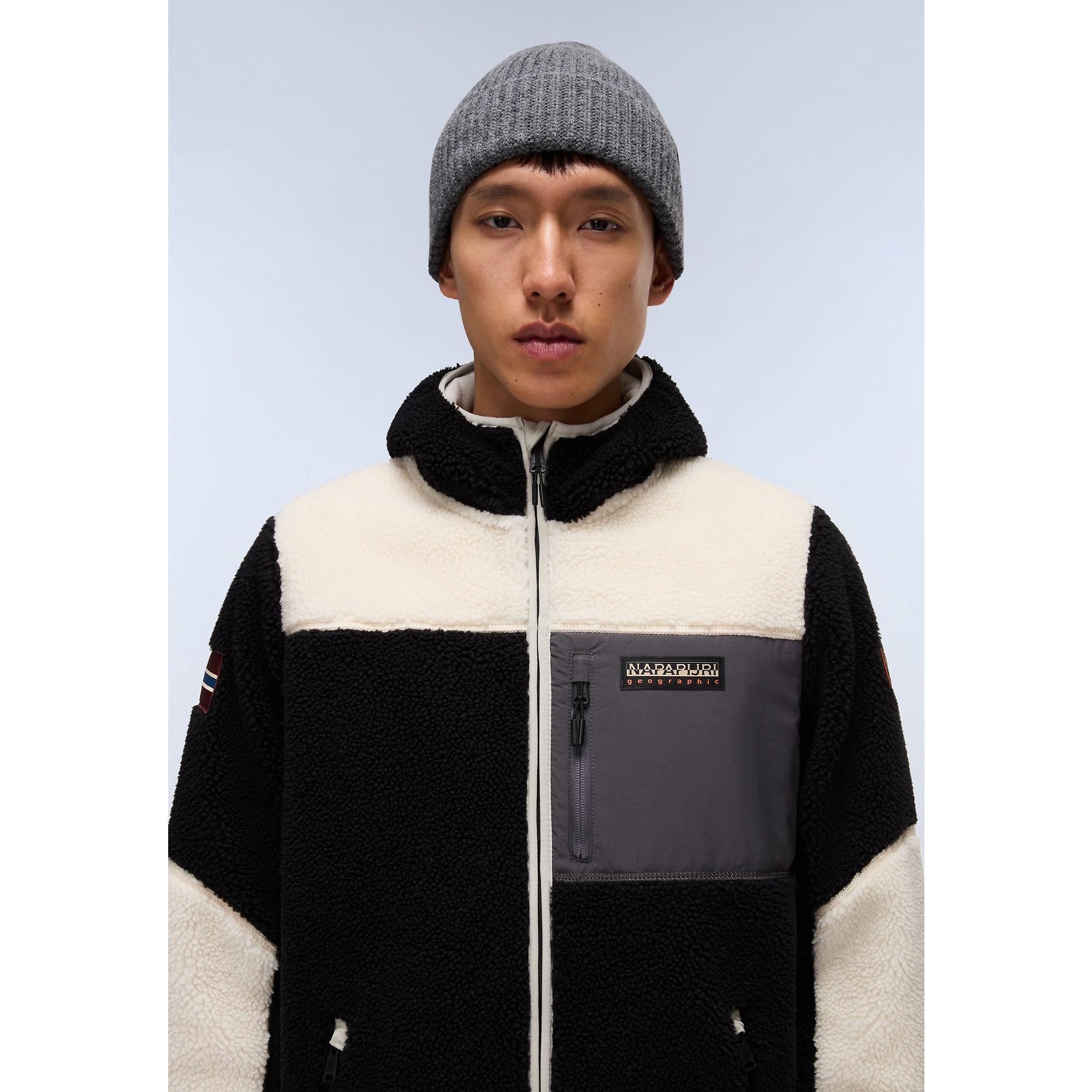 Product image 2 of 9 of Napapijri Men's Yupik Full Zip Hooded Curly Fleece - Multi