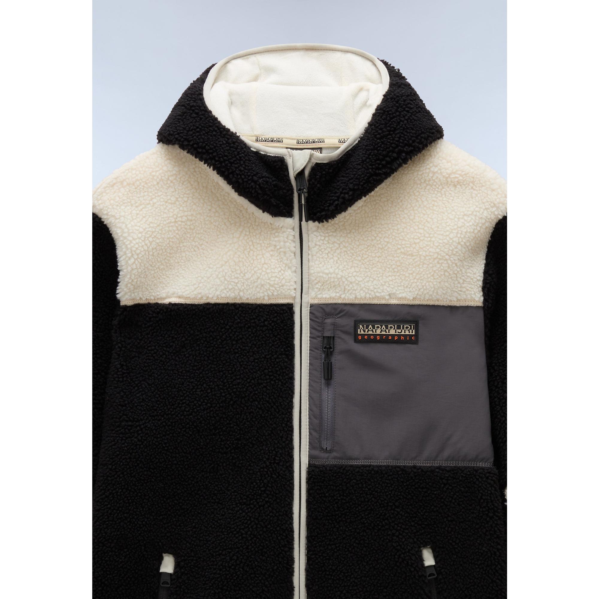 Product image 9 of 9 of Napapijri Men's Yupik Full Zip Hooded Curly Fleece - Multi