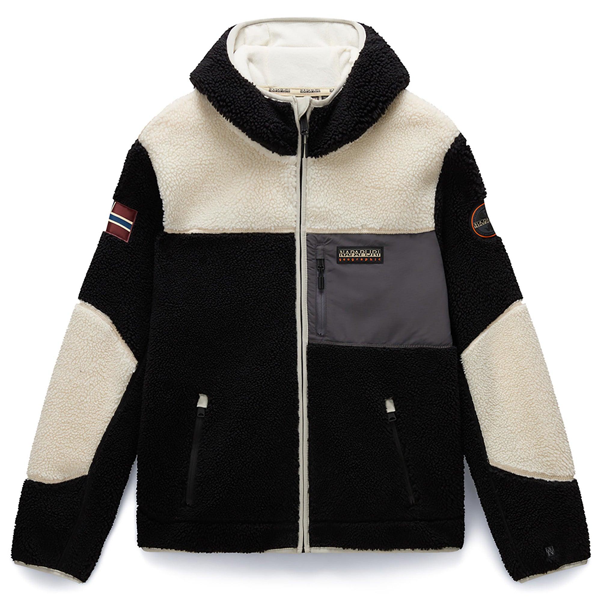 Product image 1 of 9 of Napapijri Men's Yupik Full Zip Hooded Curly Fleece - Multi