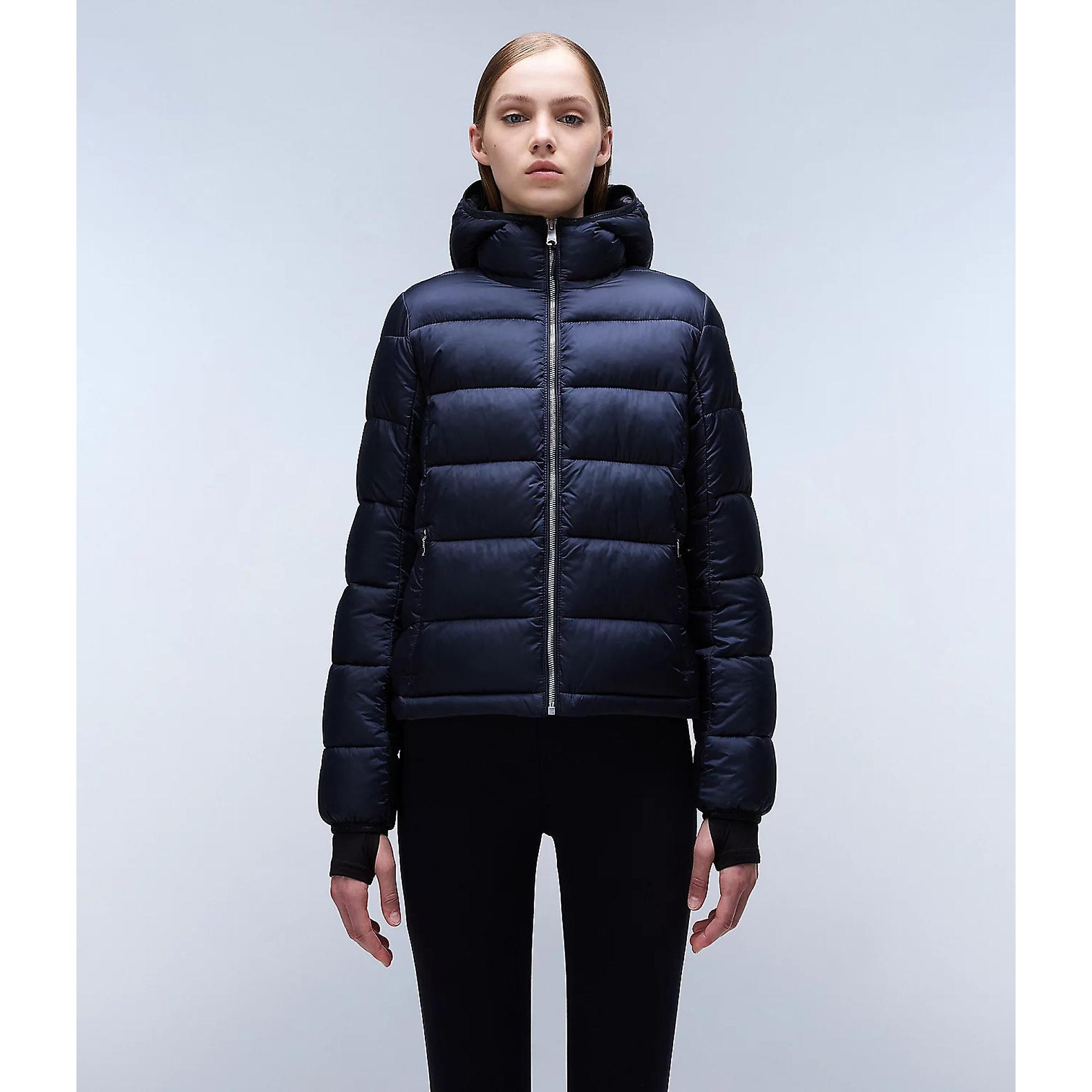 Product image 3 of 7 of Napapijri Women's Aerons Rise Hooded Puffer Jacket - Black