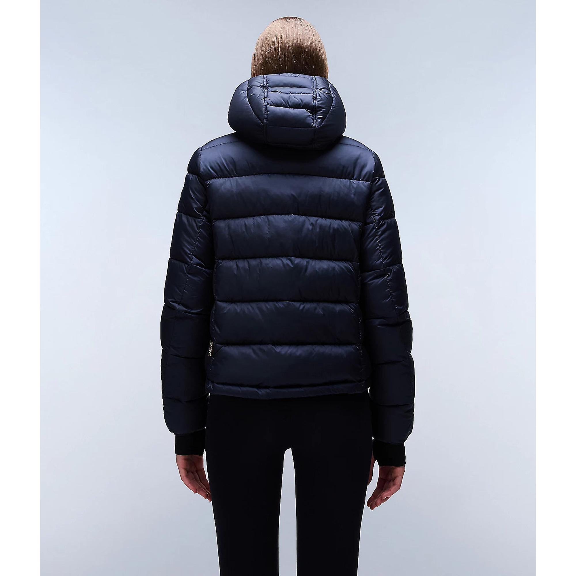 Product image 5 of 7 of Napapijri Women's Aerons Rise Hooded Puffer Jacket - Black