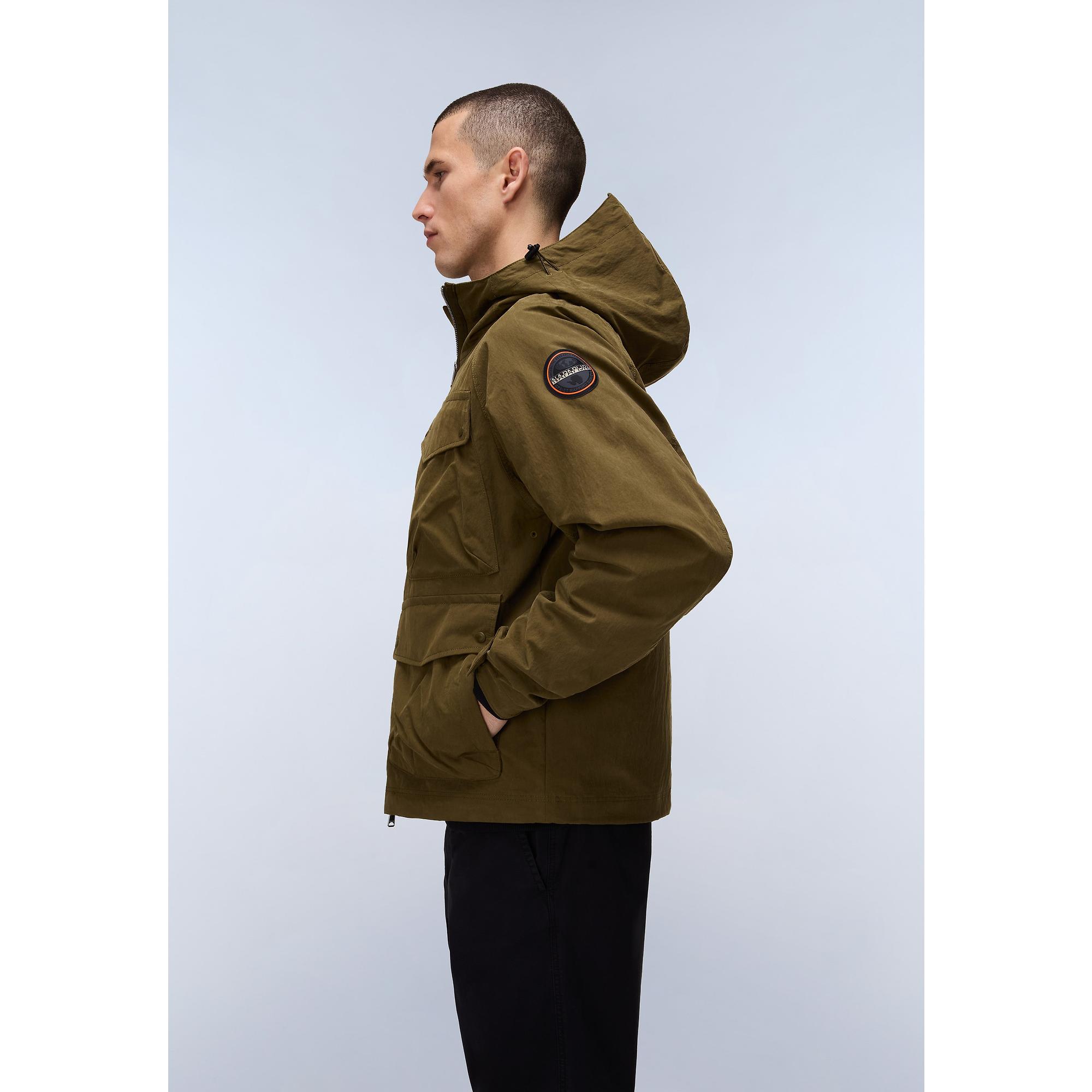 Product image 5 of 10 of Napapijri Men's Rivalto Cotton Jacket - Dark Green Olive