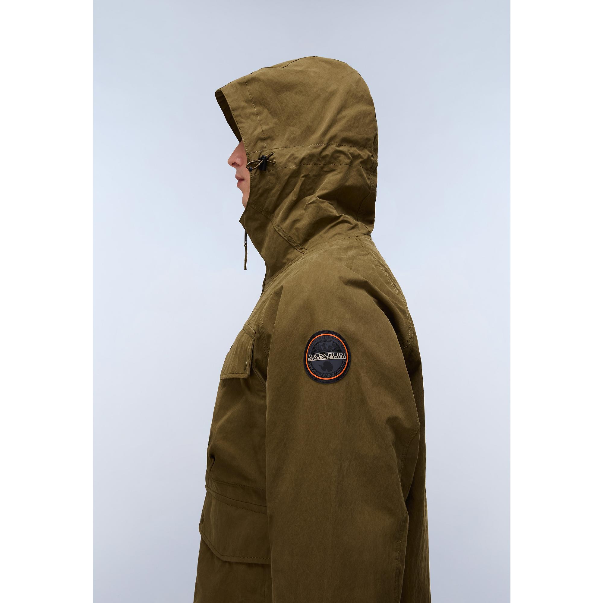 Product image 7 of 10 of Napapijri Men's Rivalto Cotton Jacket - Dark Green Olive