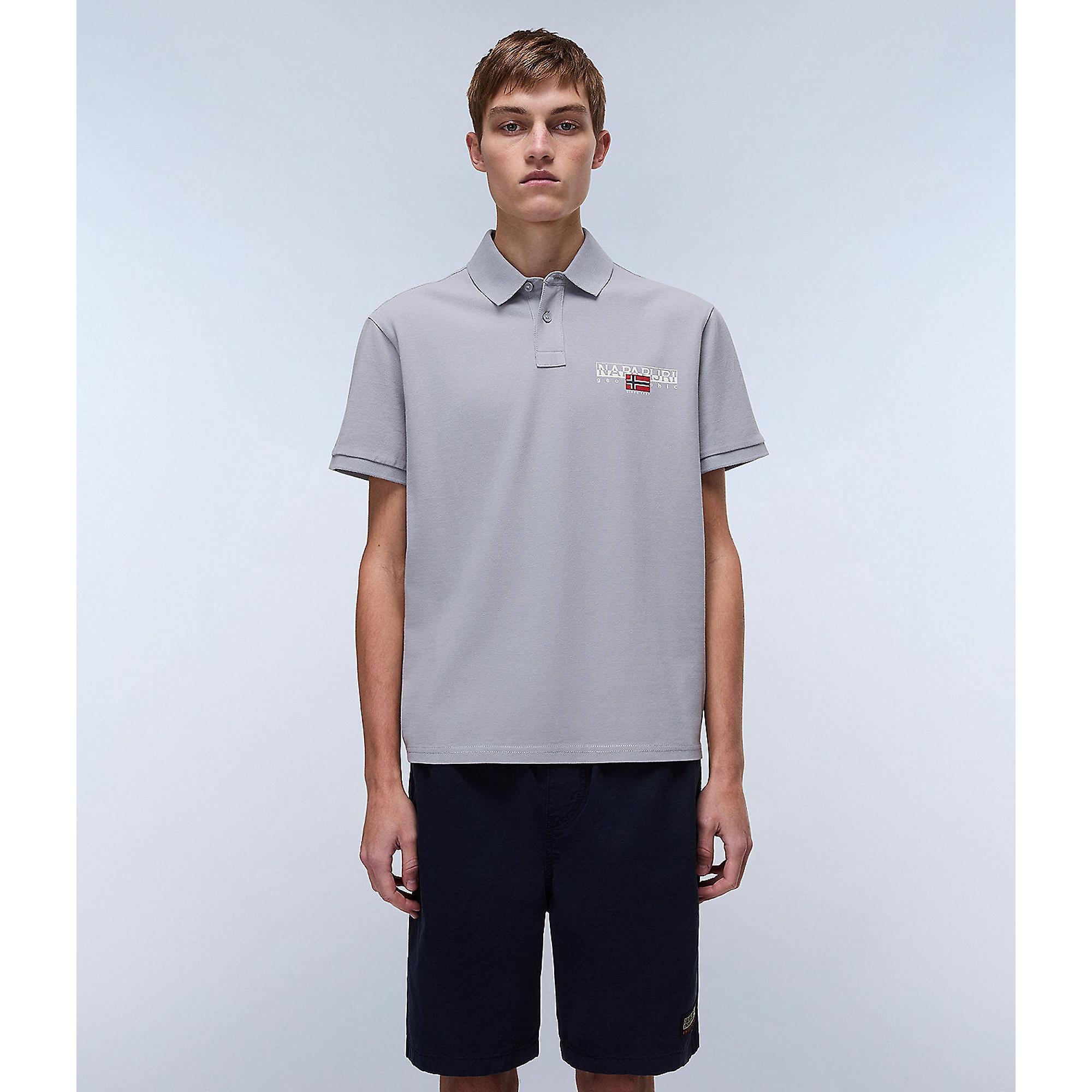 Product image 3 of 5 of Napapijri Men's Aylmer Short Sleeve Polo Shirt - Ultimate Grey