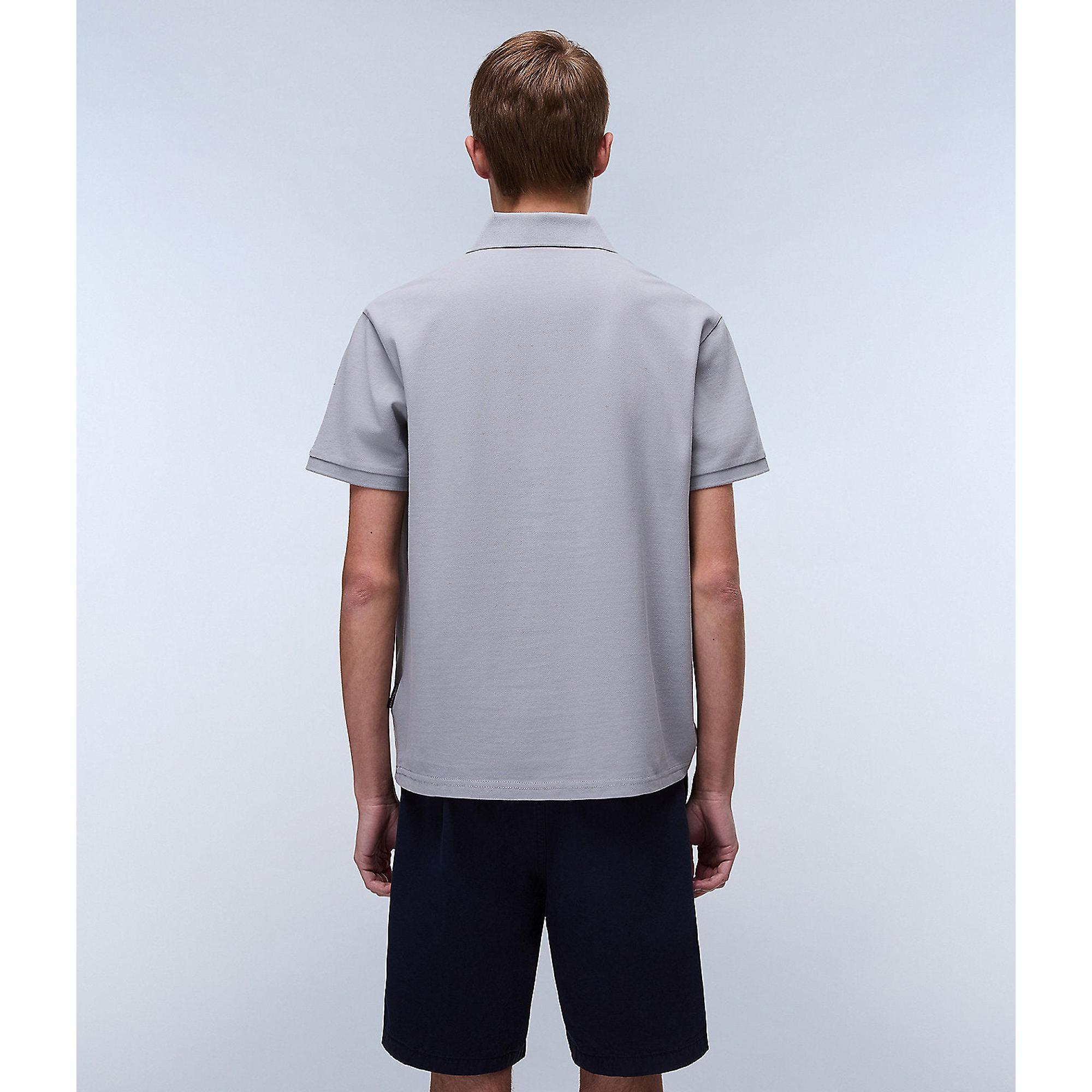 Product image 4 of 5 of Napapijri Men's Aylmer Short Sleeve Polo Shirt - Ultimate Grey