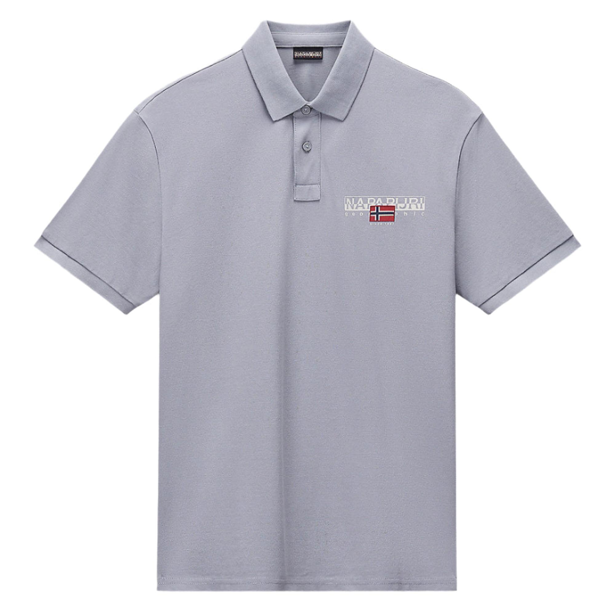 Product image 1 of 5 of Napapijri Men's Aylmer Short Sleeve Polo Shirt - Ultimate Grey