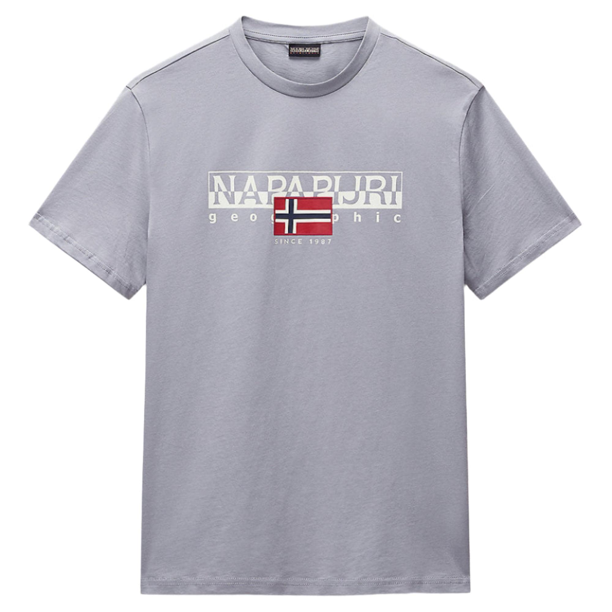 Product image 1 of 7 of Napapijri Men's Aylmer Short Sleeve T-Shirt - Ultimate Grey