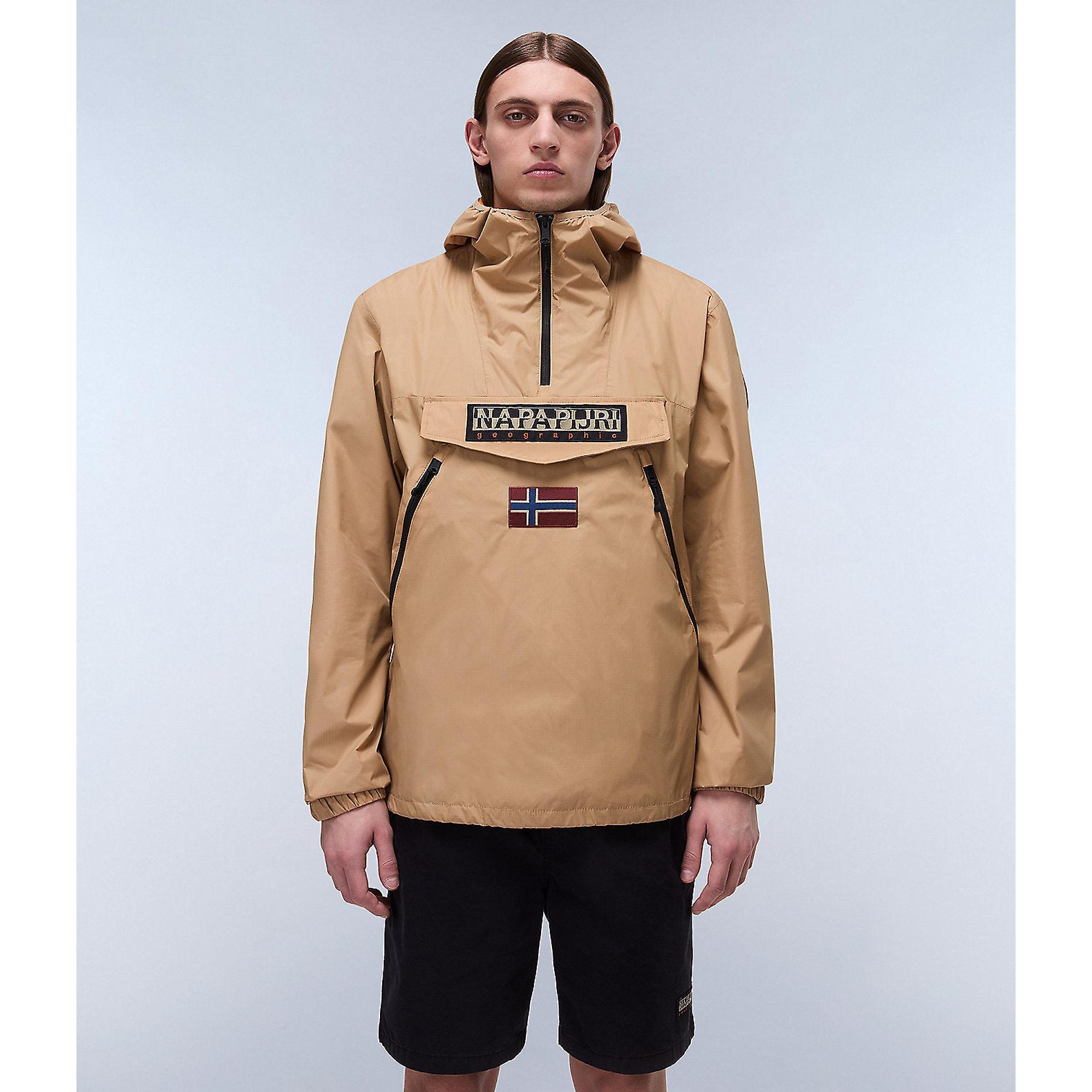 Product image 3 of 10 of Napapijri Rainforest Ripstop Anorak Jacket - Tannin Beige