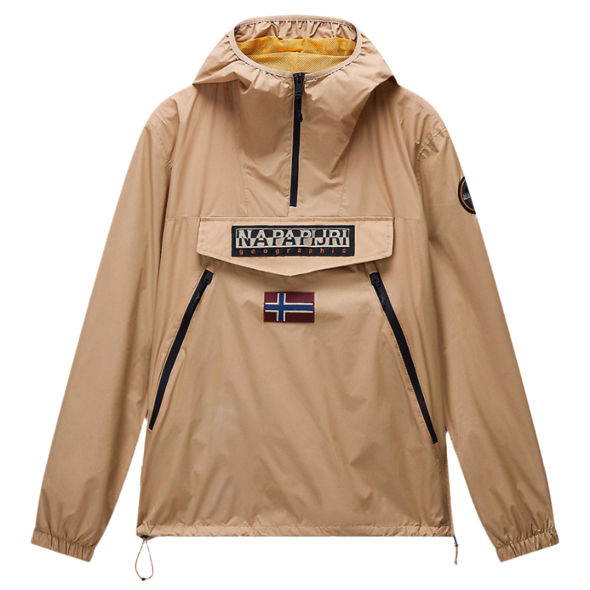 Product image 1 of 10 of Napapijri Rainforest Ripstop Anorak Jacket - Tannin Beige