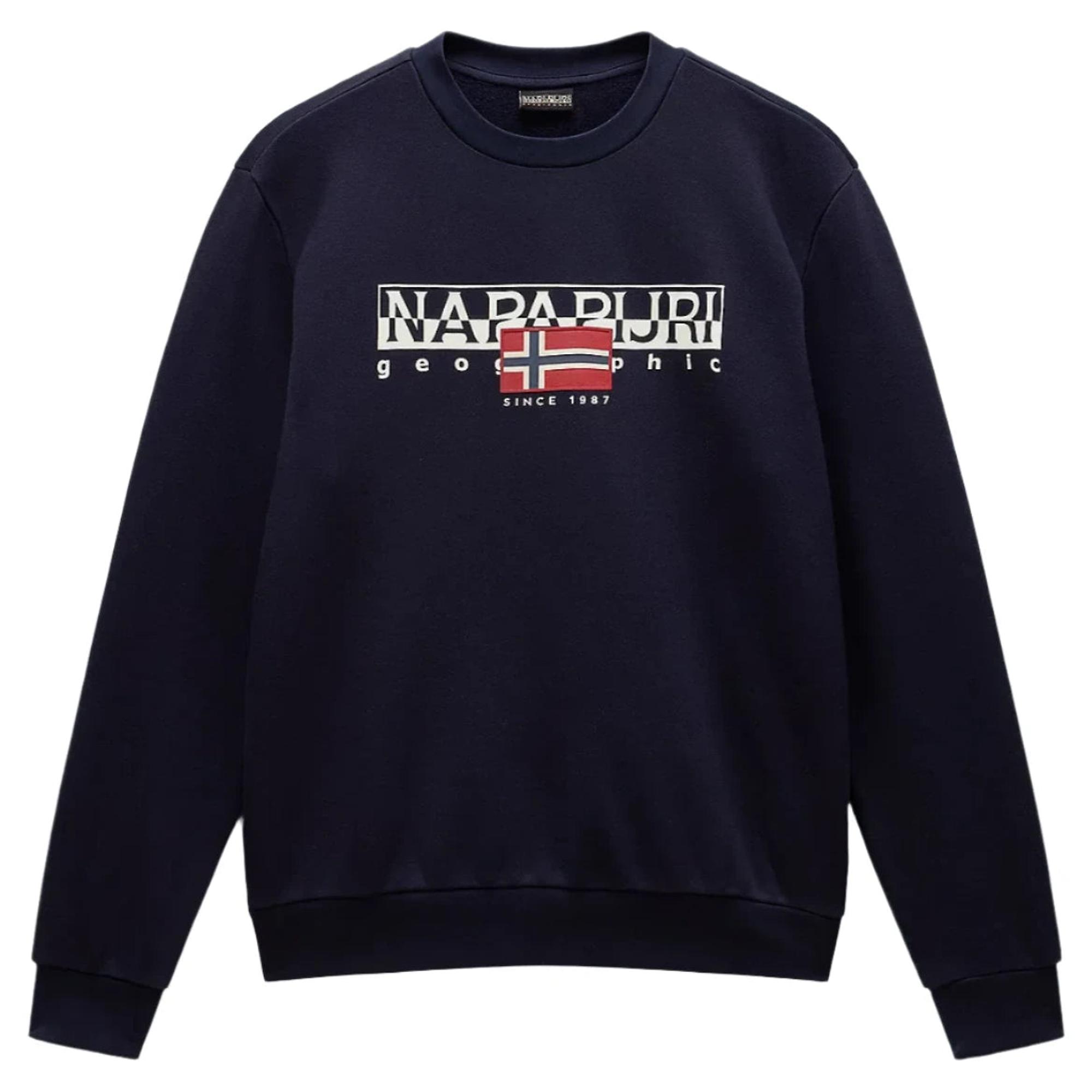 Napapijri Men's Aylmer Winter Sweatshirt - Blue Marine Napapijri Men's Aylmer Winter Sweatshirt - Blue Marine