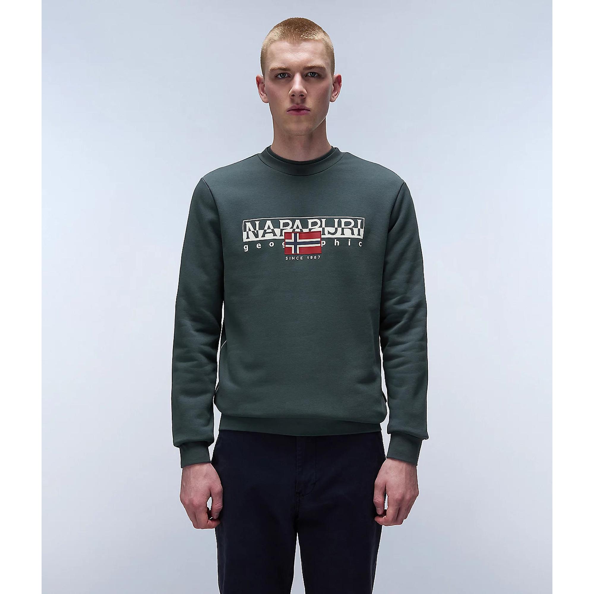 Napapijri Men's Aylmer Winter Sweatshirt - Green Urban