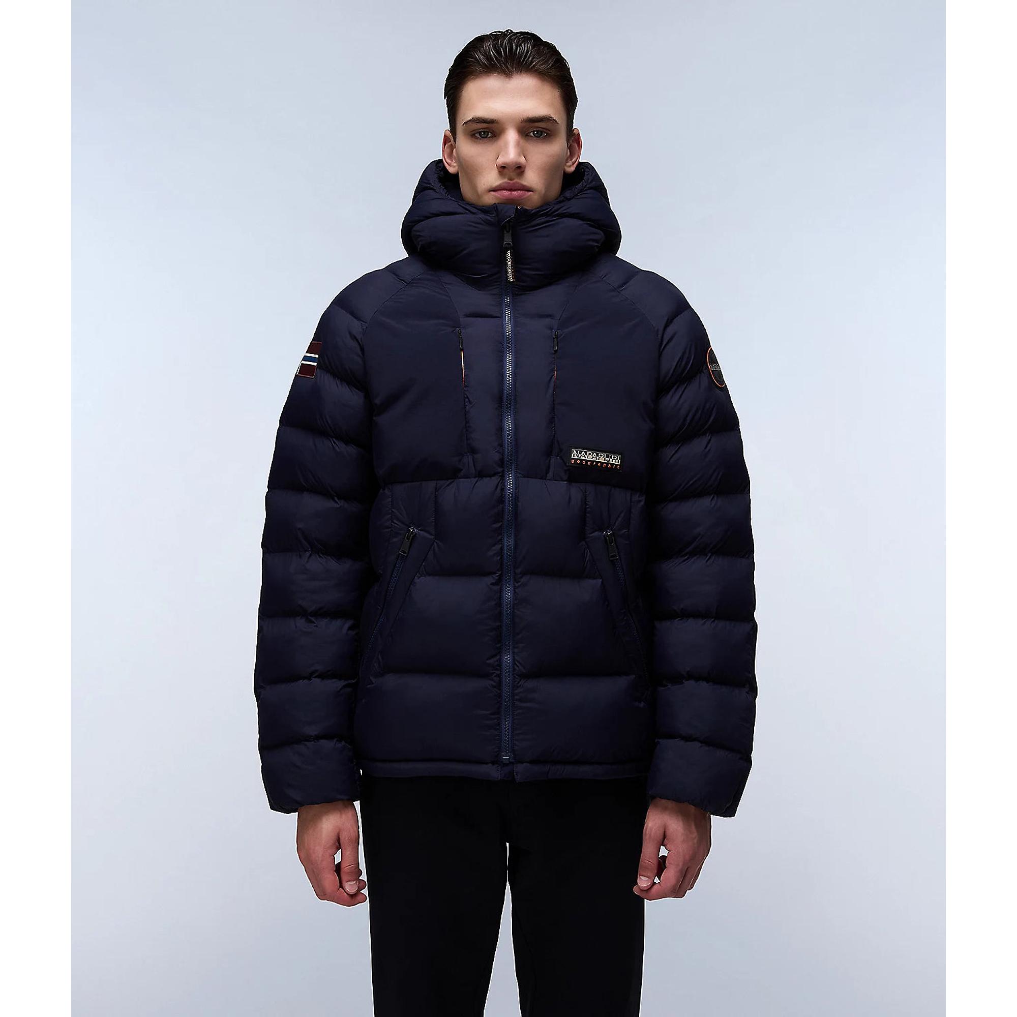 Product image 7 of 12 of Napapijri Men's Moesa Hooded Puffer Jacket - Blue Marine