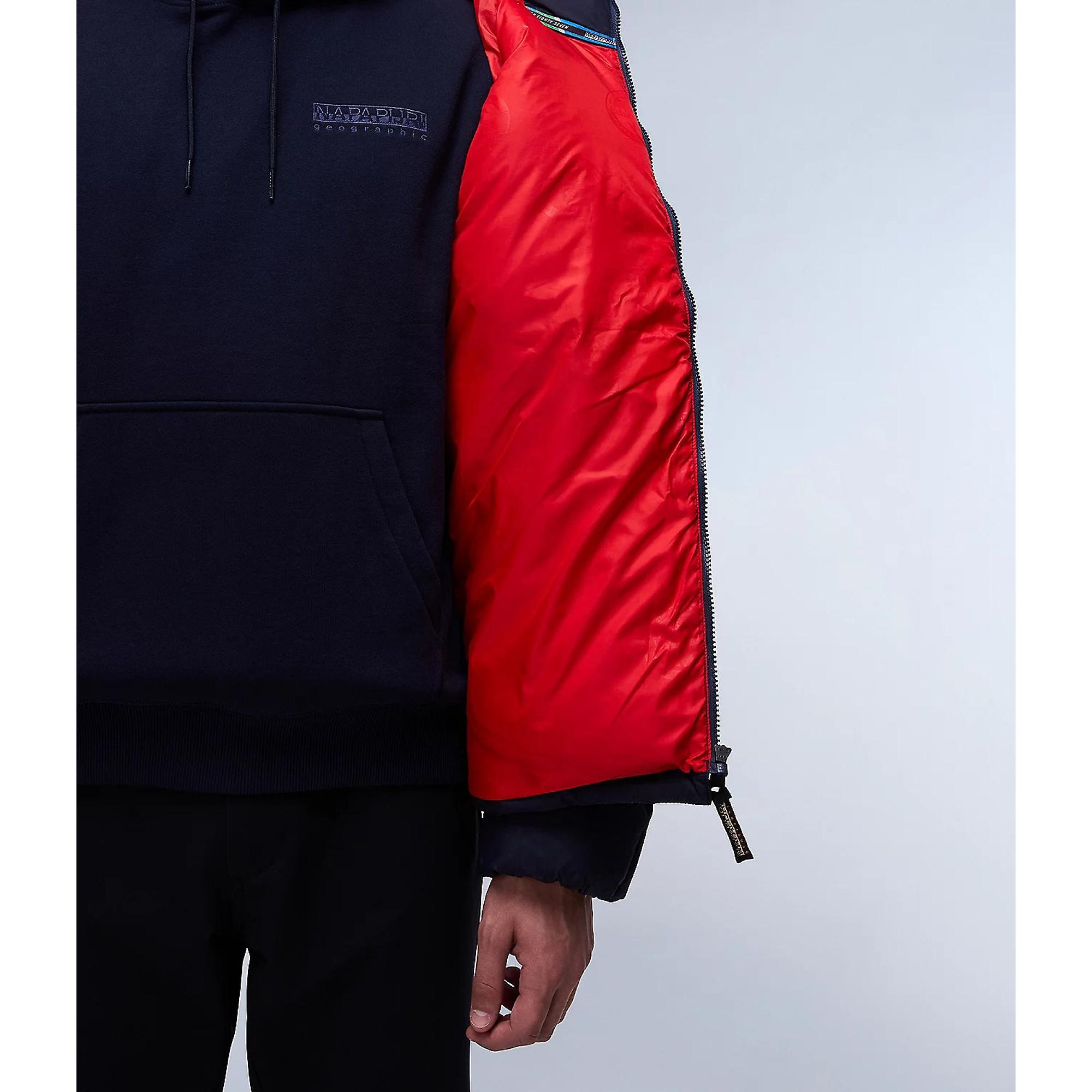 Product image 11 of 12 of Napapijri Men's Moesa Hooded Puffer Jacket - Blue Marine